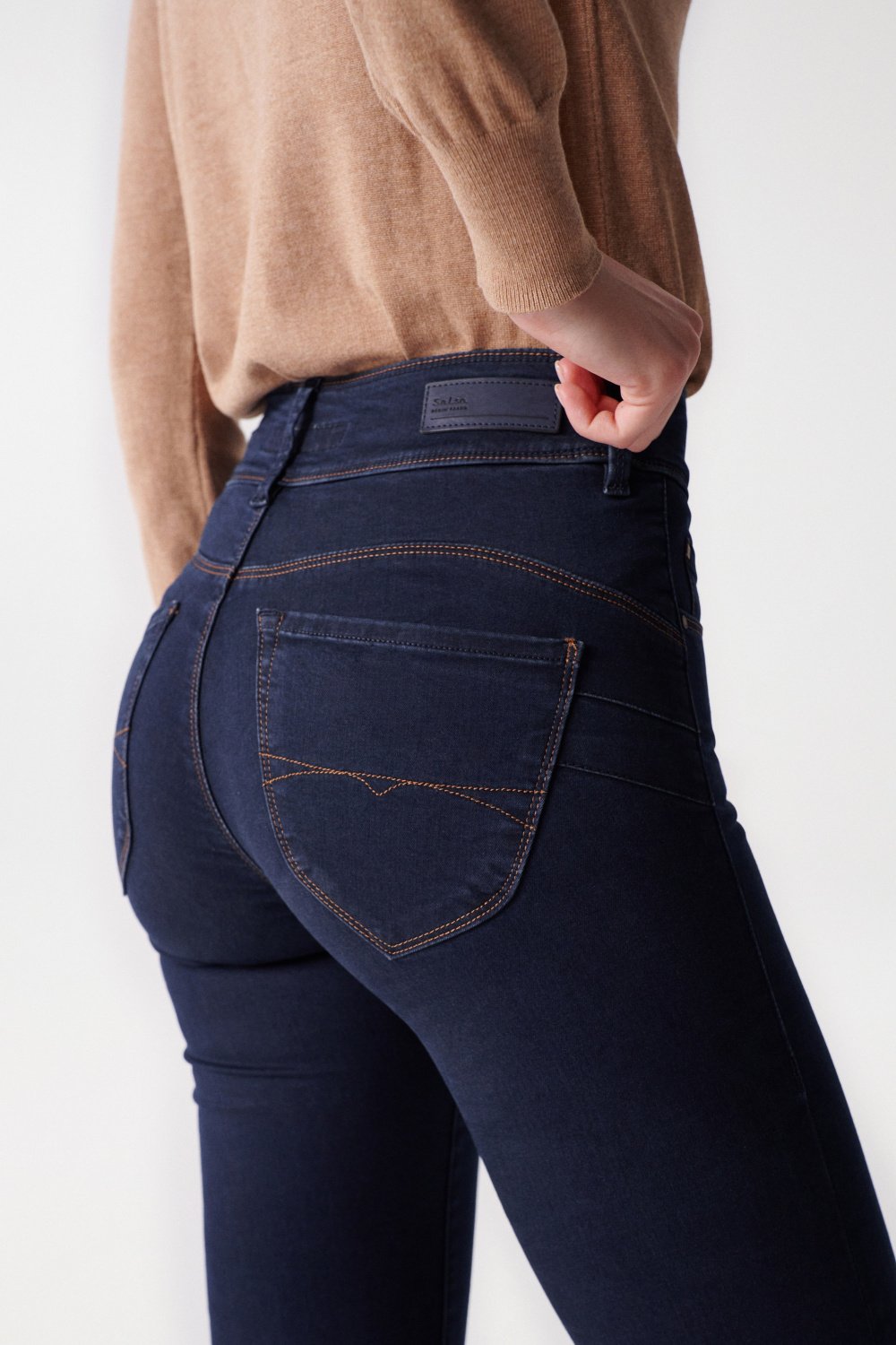 Secret Slim in Rinse Wash Jeans Salsa Jeans