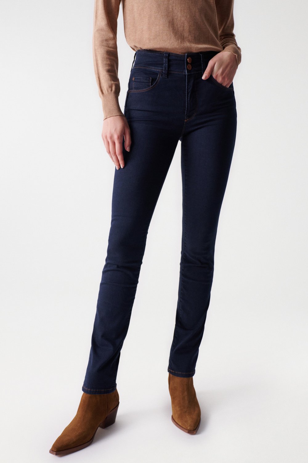 Secret Slim in Rinse Wash Jeans Salsa Jeans