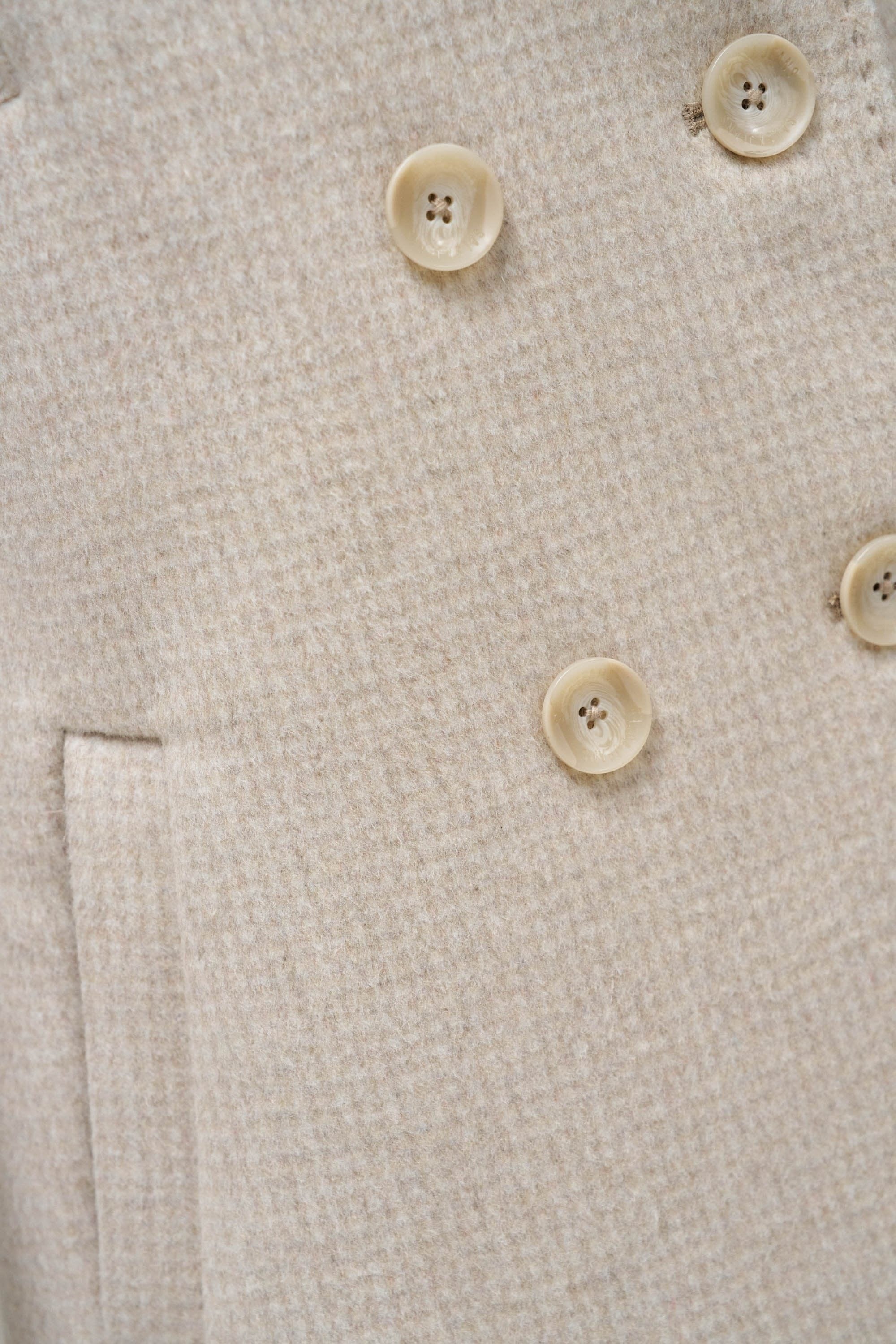 Grace Long Woolen Coat in Light Beige V1 Jackets Salsa Jeans