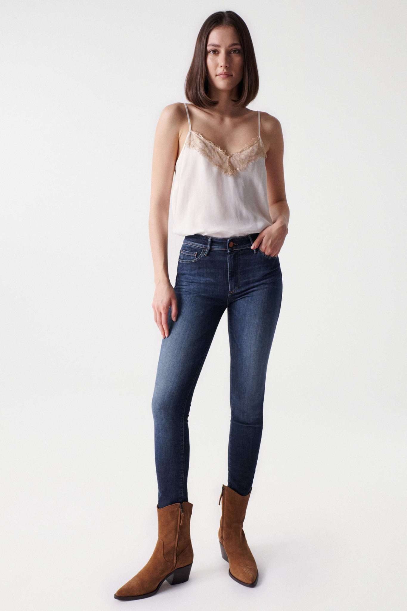 Destiny Skinny in Dark Wash Jeans Salsa Jeans