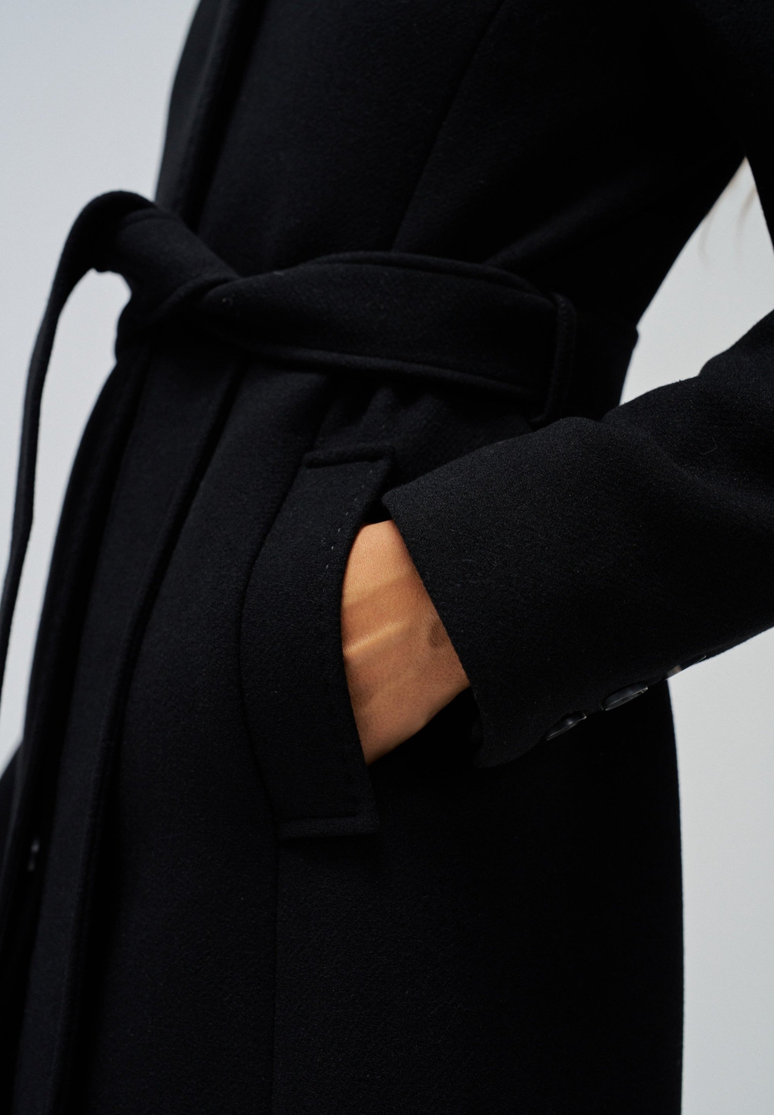 The Reimagined Wool Coat in Black Jackets Salsa Jeans
