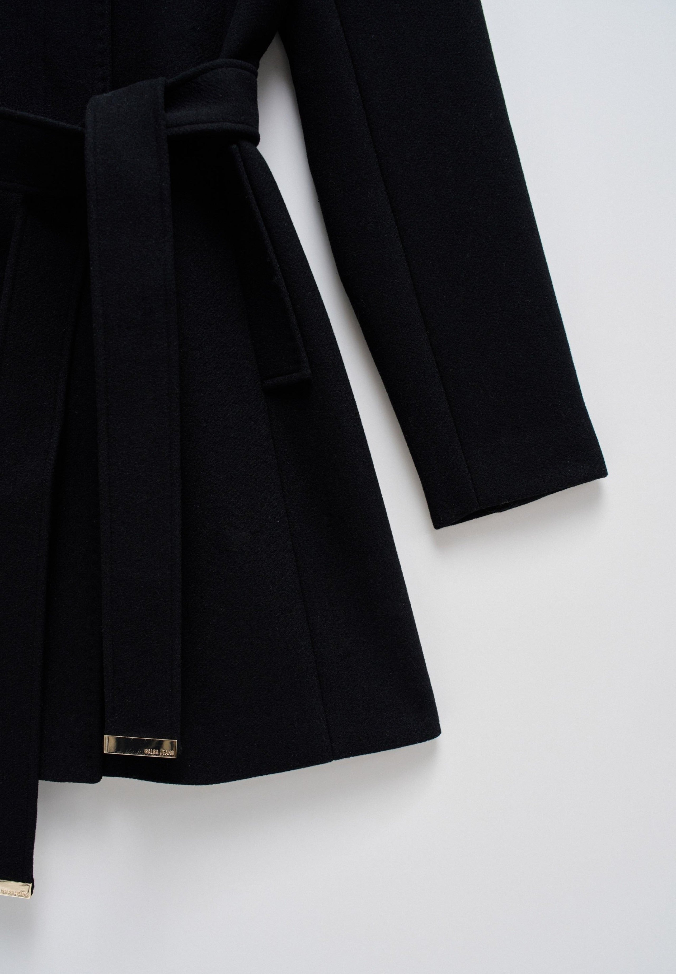 The Reimagined Wool Coat in Black Jackets Salsa Jeans