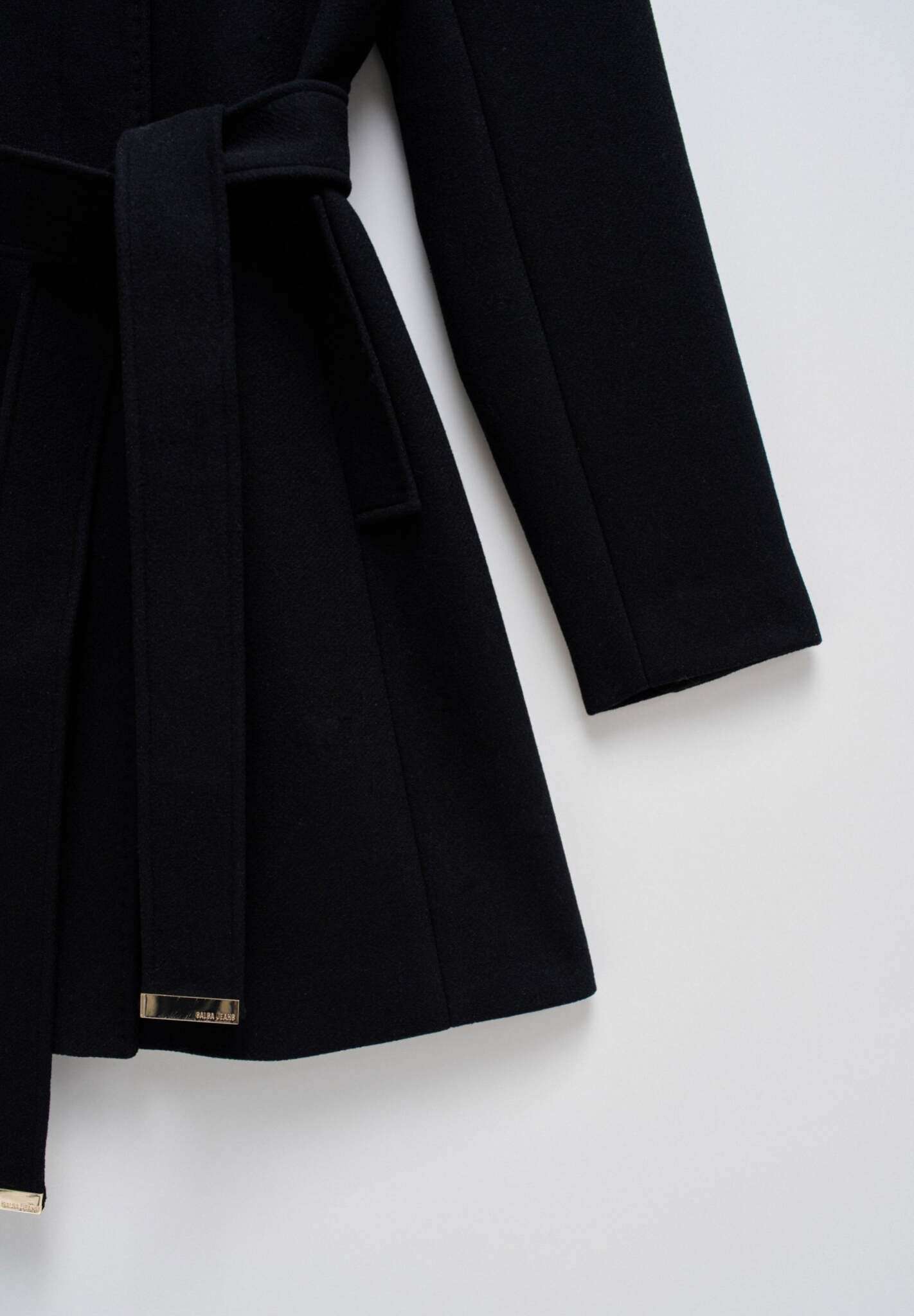 The Reimagined Wool Coat in Black Jackets Salsa Jeans