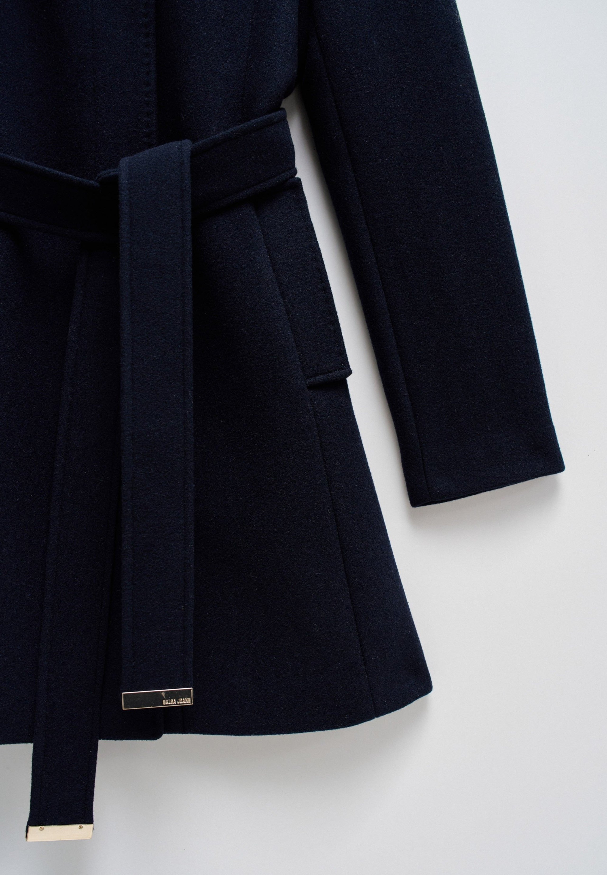 The Reimagined Wool Coat in Dark Blue Jackets Salsa Jeans