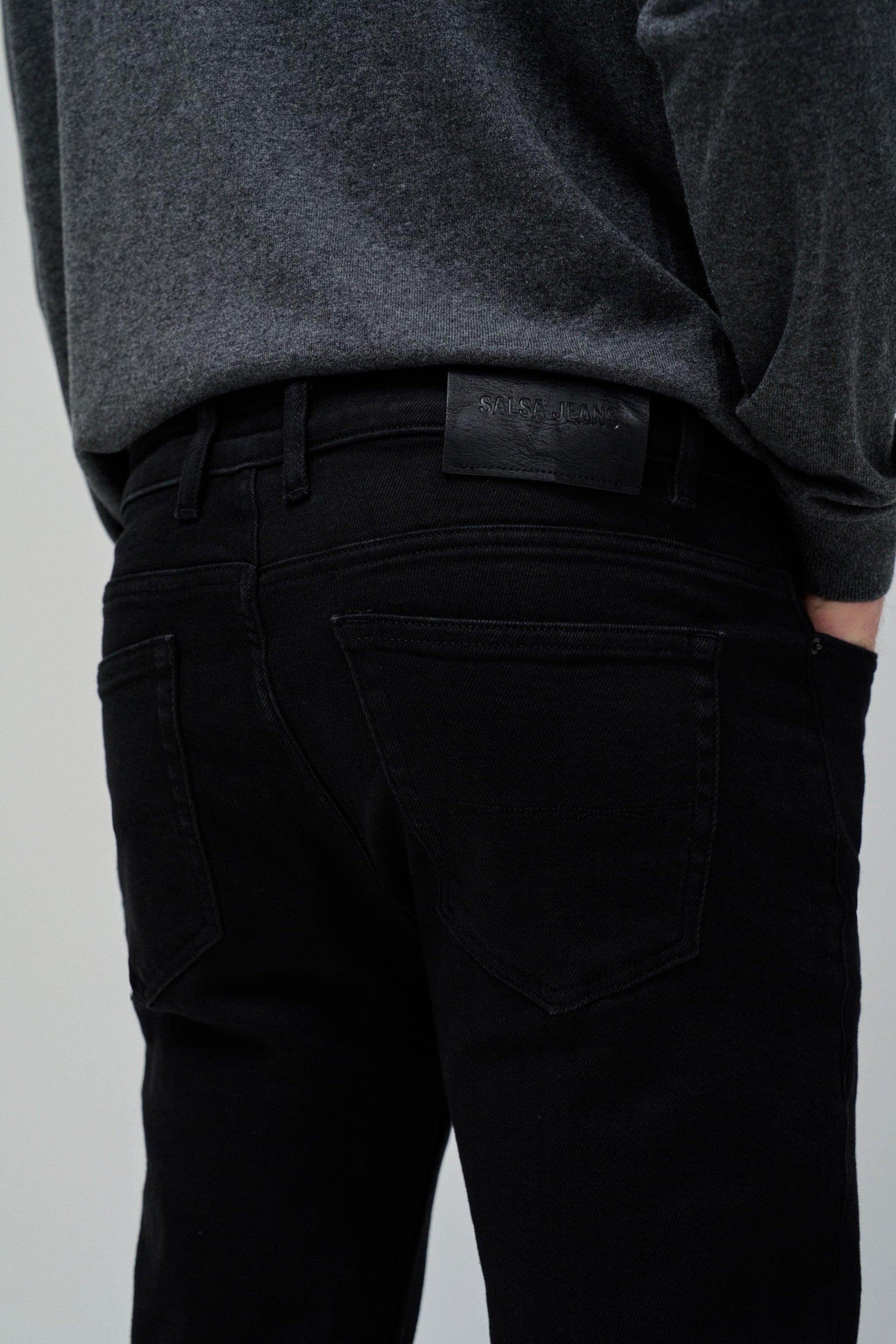 Slim Jeans Denim in Black Jeans Salsa Jeans