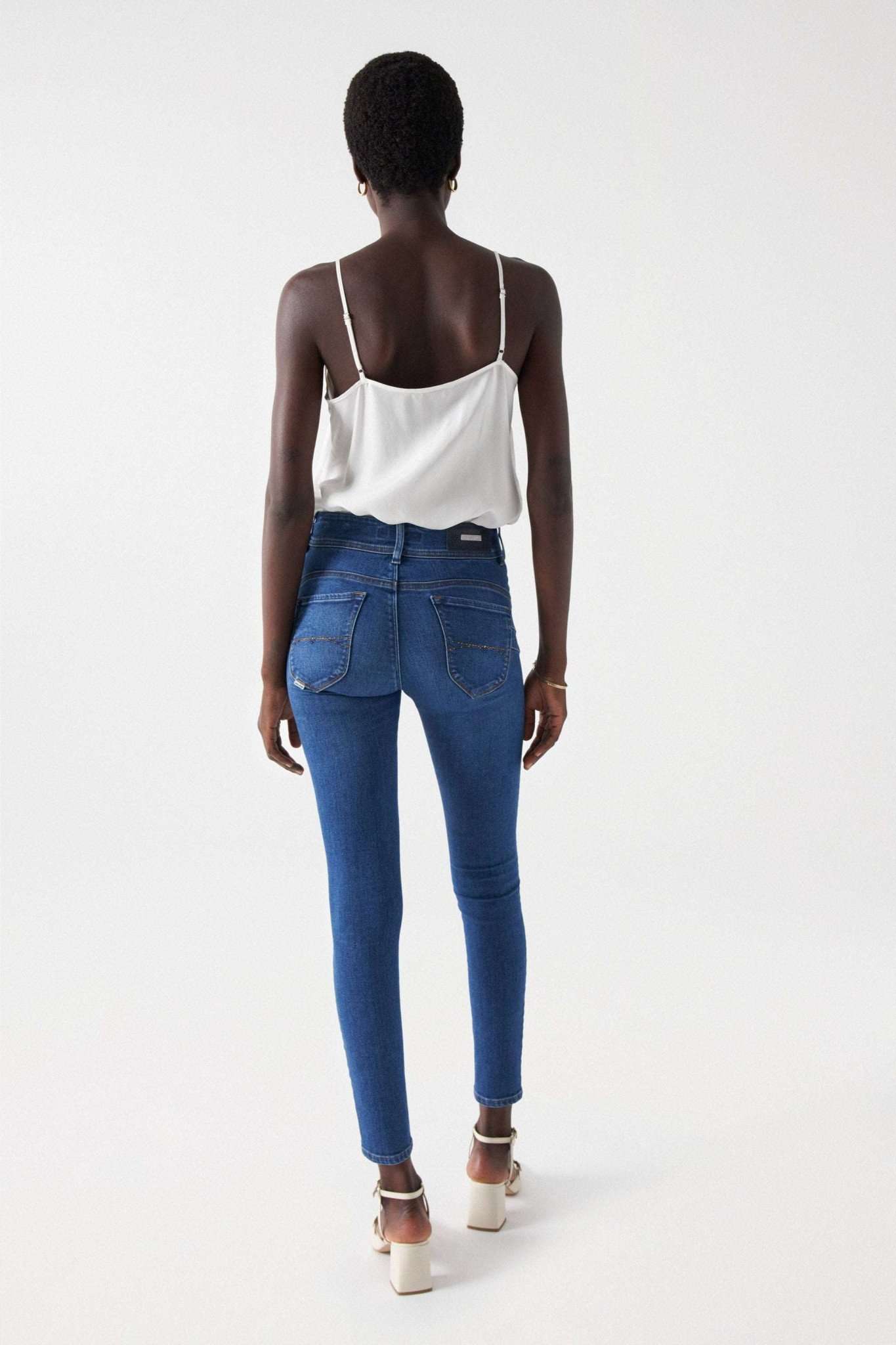 Secret With Sparkling in Medium Wash Jeans Salsa Jeans