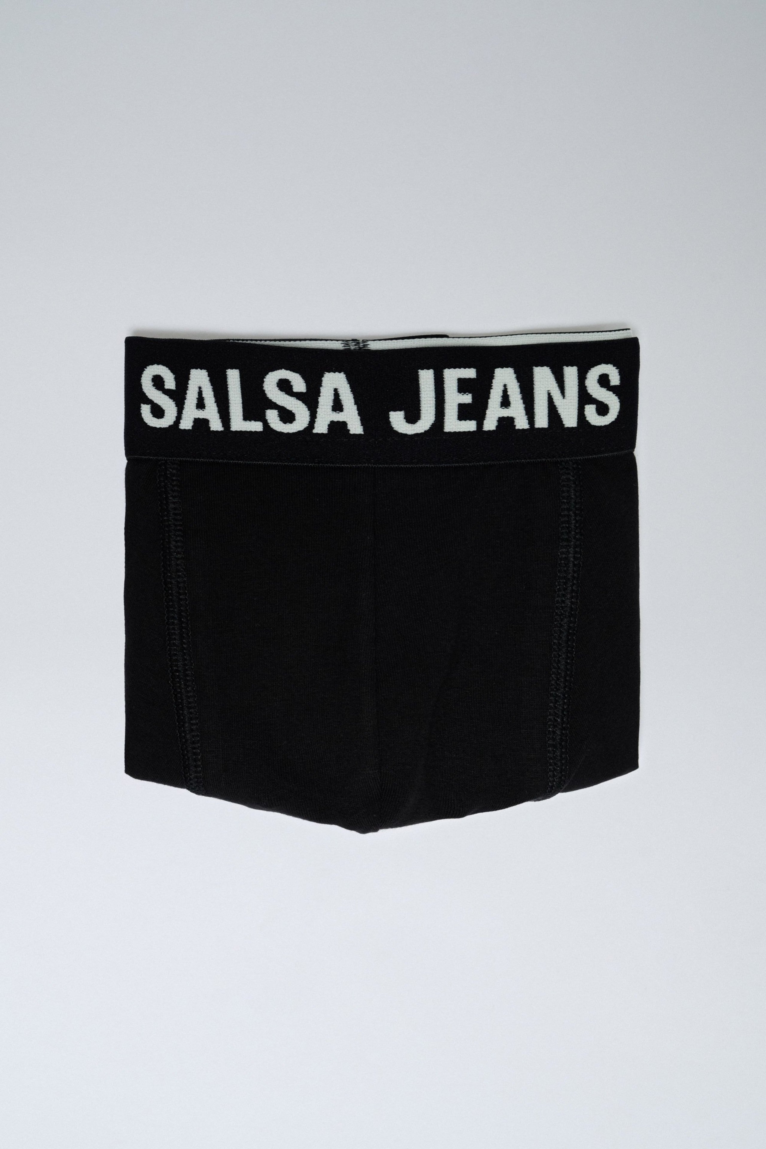 3 Branding And Solid Trunks Pack In Black Underwear Salsa Jeans