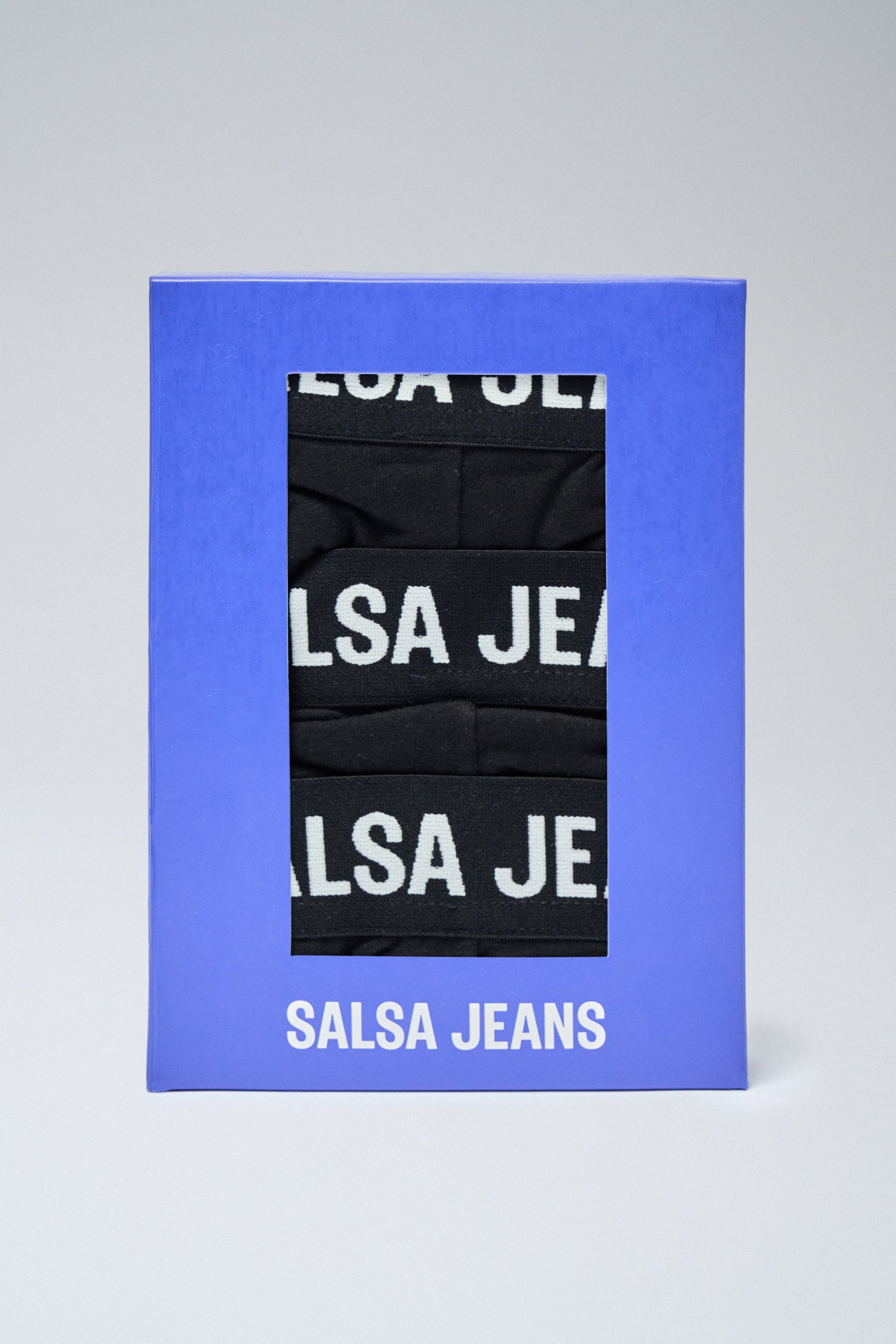 3 Branding And Solid Trunks Pack In Black Underwear Salsa Jeans