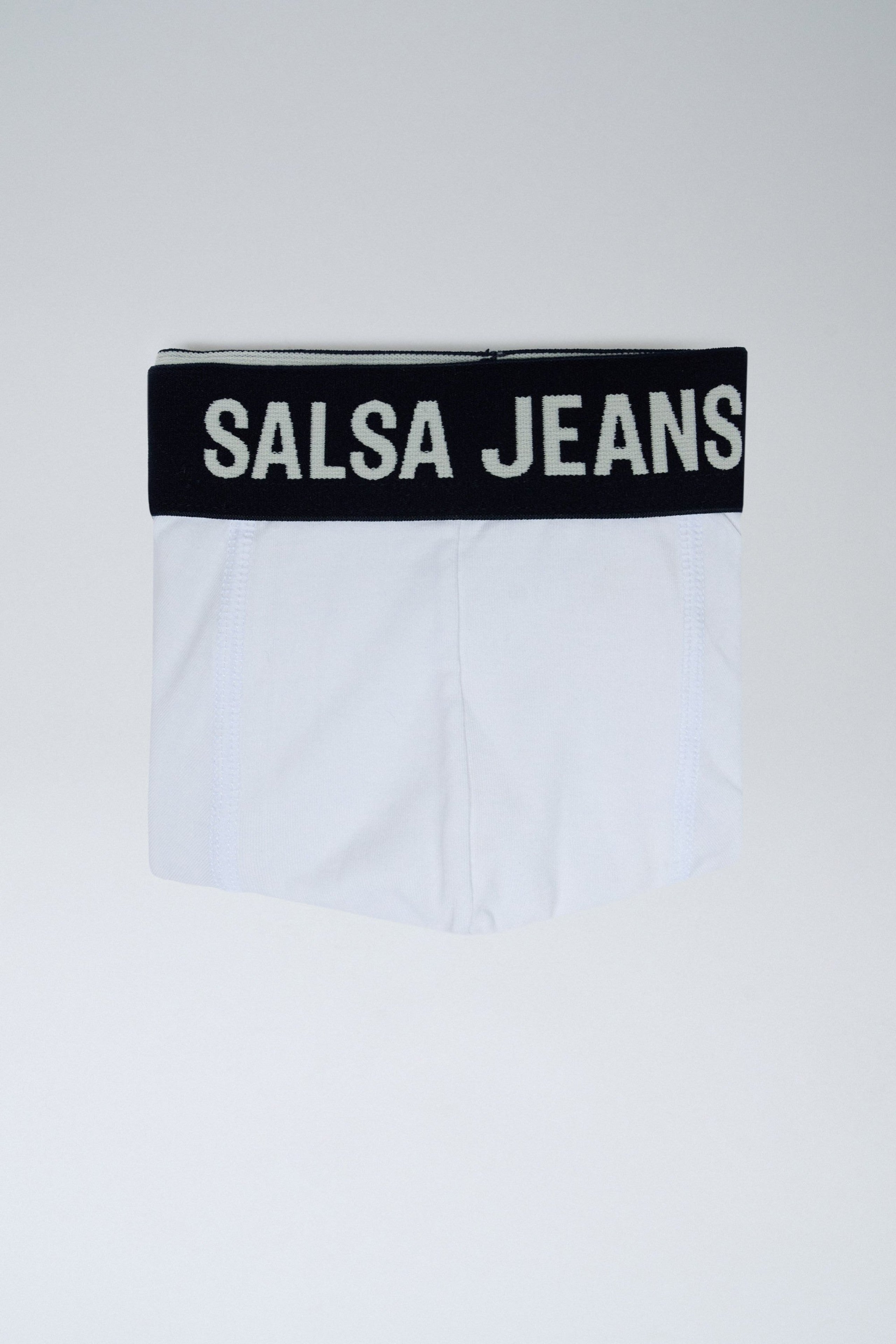 3 Branding And Solid Trunks Pack In White Underwear Salsa Jeans