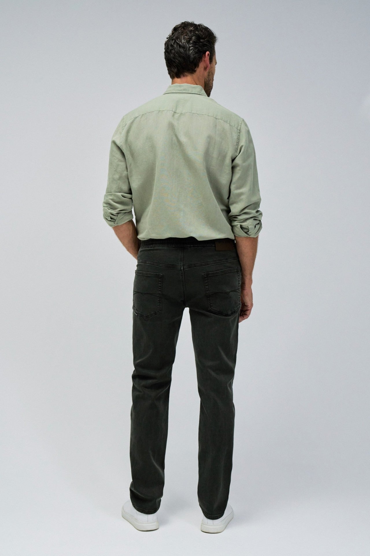 Regular Jogger S-Activ Colors in Dark Green Pants Salsa Jeans