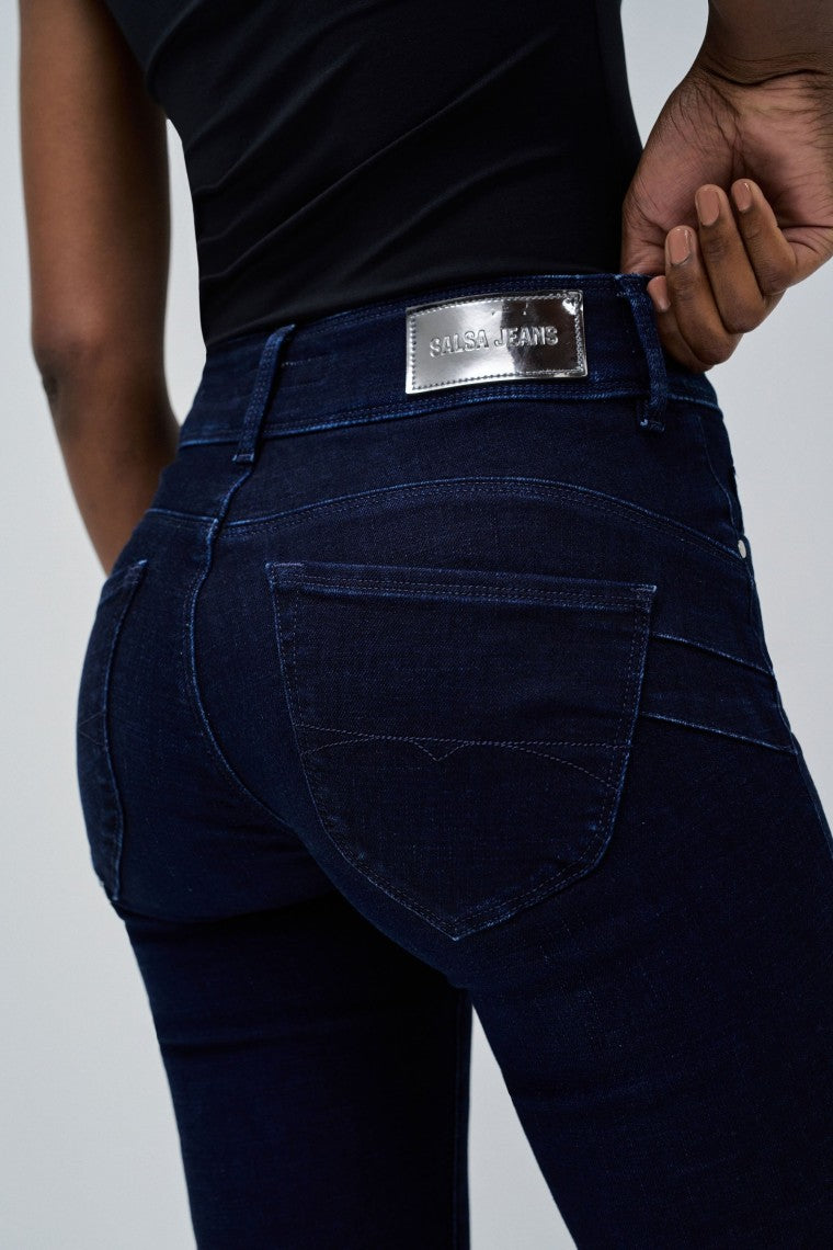 Secret Straight in Dark Wash Jeans Salsa Jeans
