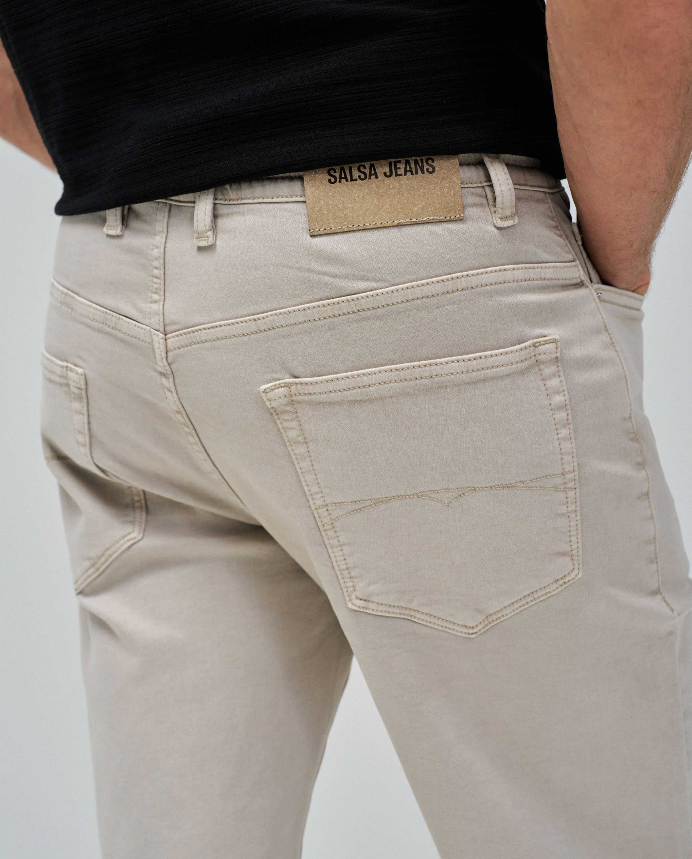 Short Joggers S-Activ in Light Beige Shorts Salsa Jeans