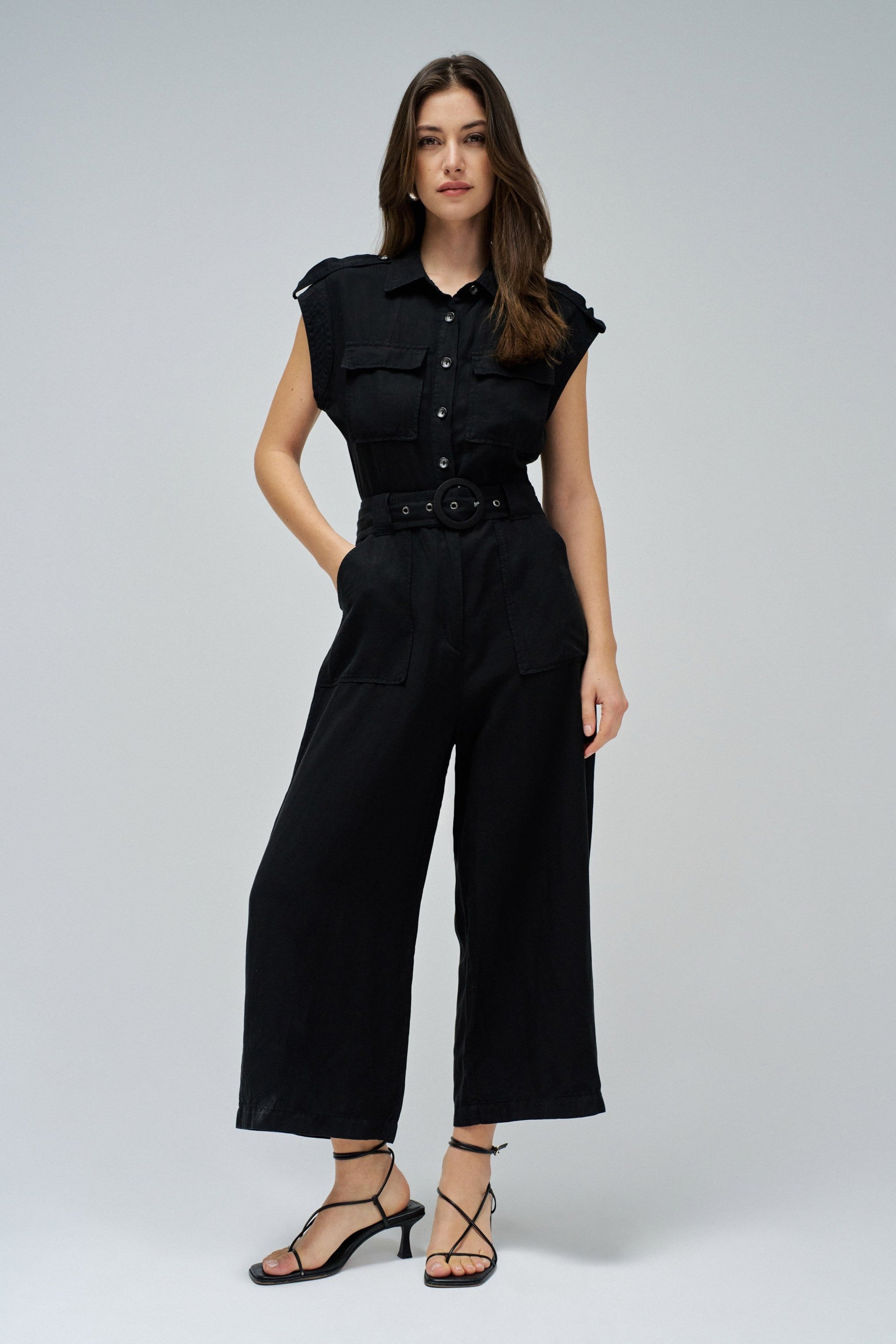 Overall Lightdenim in Black Overall Salsa Jeans