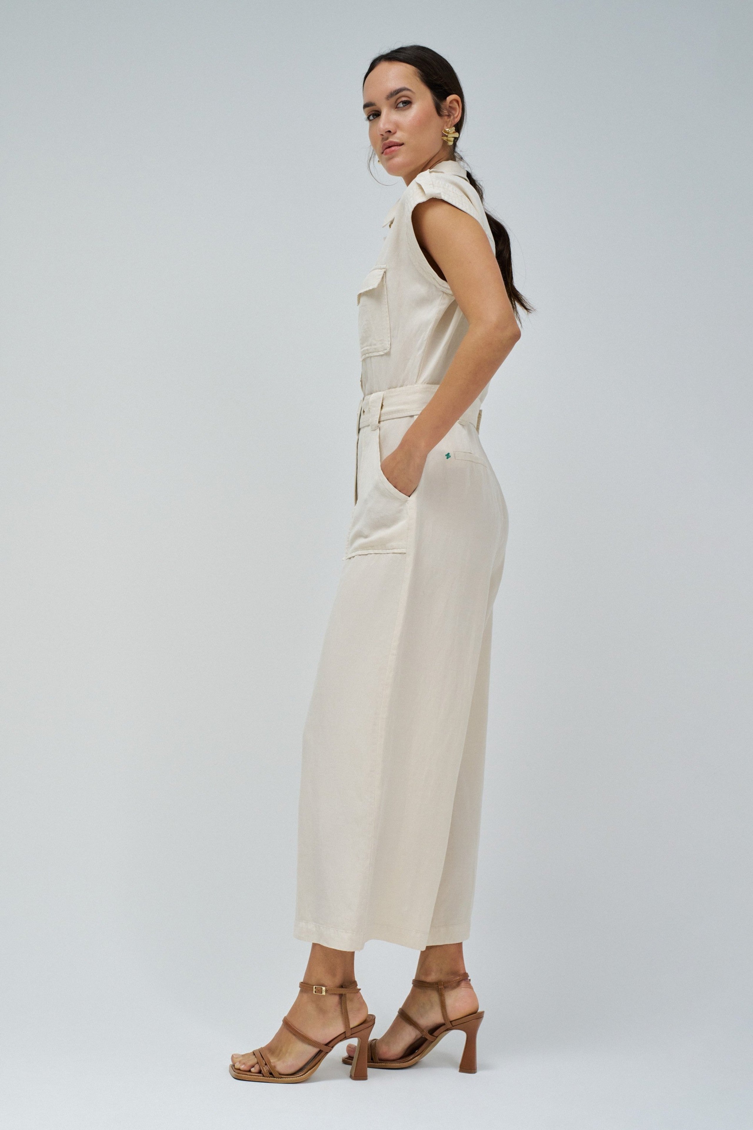 Overall Lightdenim in Medium Beige V2 Overall Salsa Jeans
