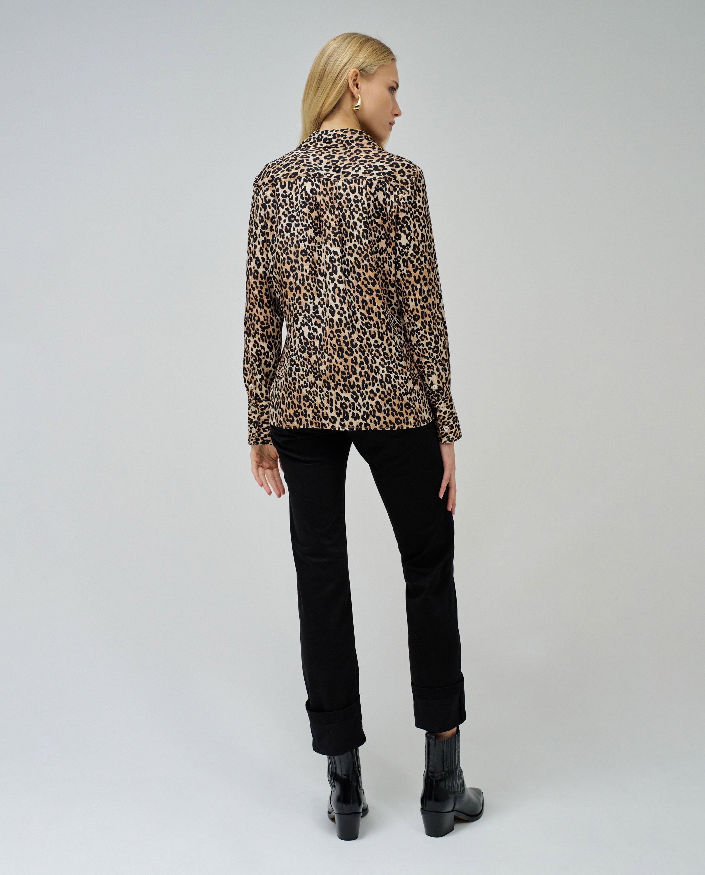 Basic Shirt Front Button Up Closure in Dark Pearl Shirts Salsa Jeans