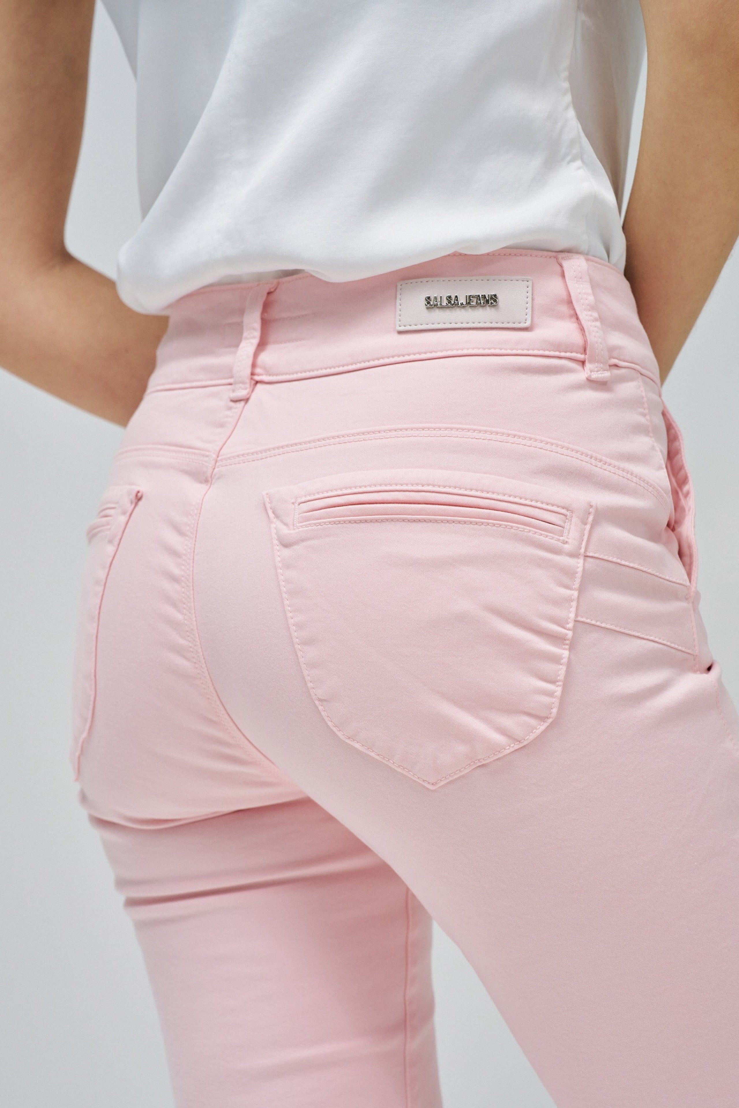 Secret Chino in Medium Pink V1 Pants Salsa Jeans
