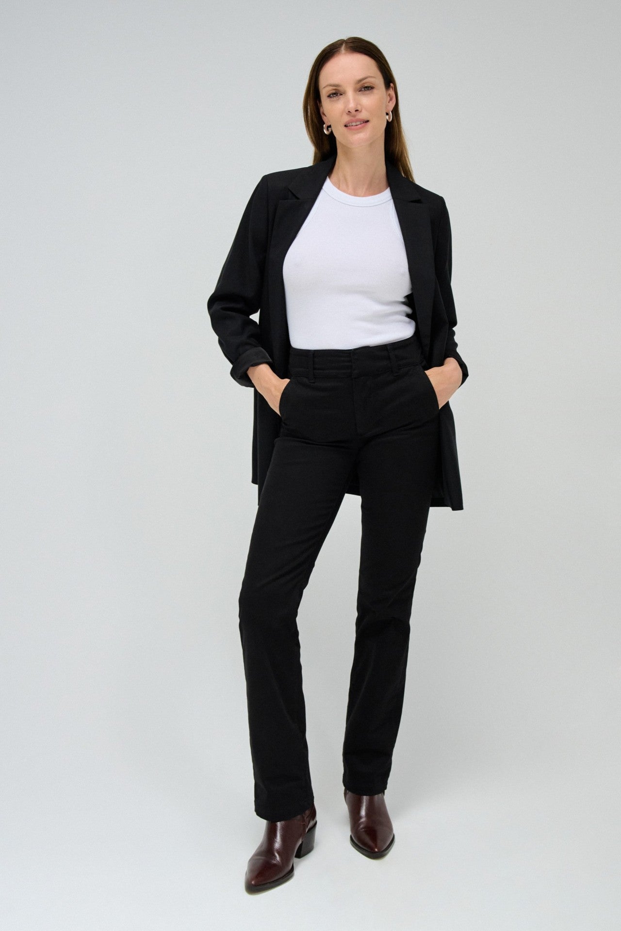 Secret Chino Straight in Black Pants Salsa Jeans