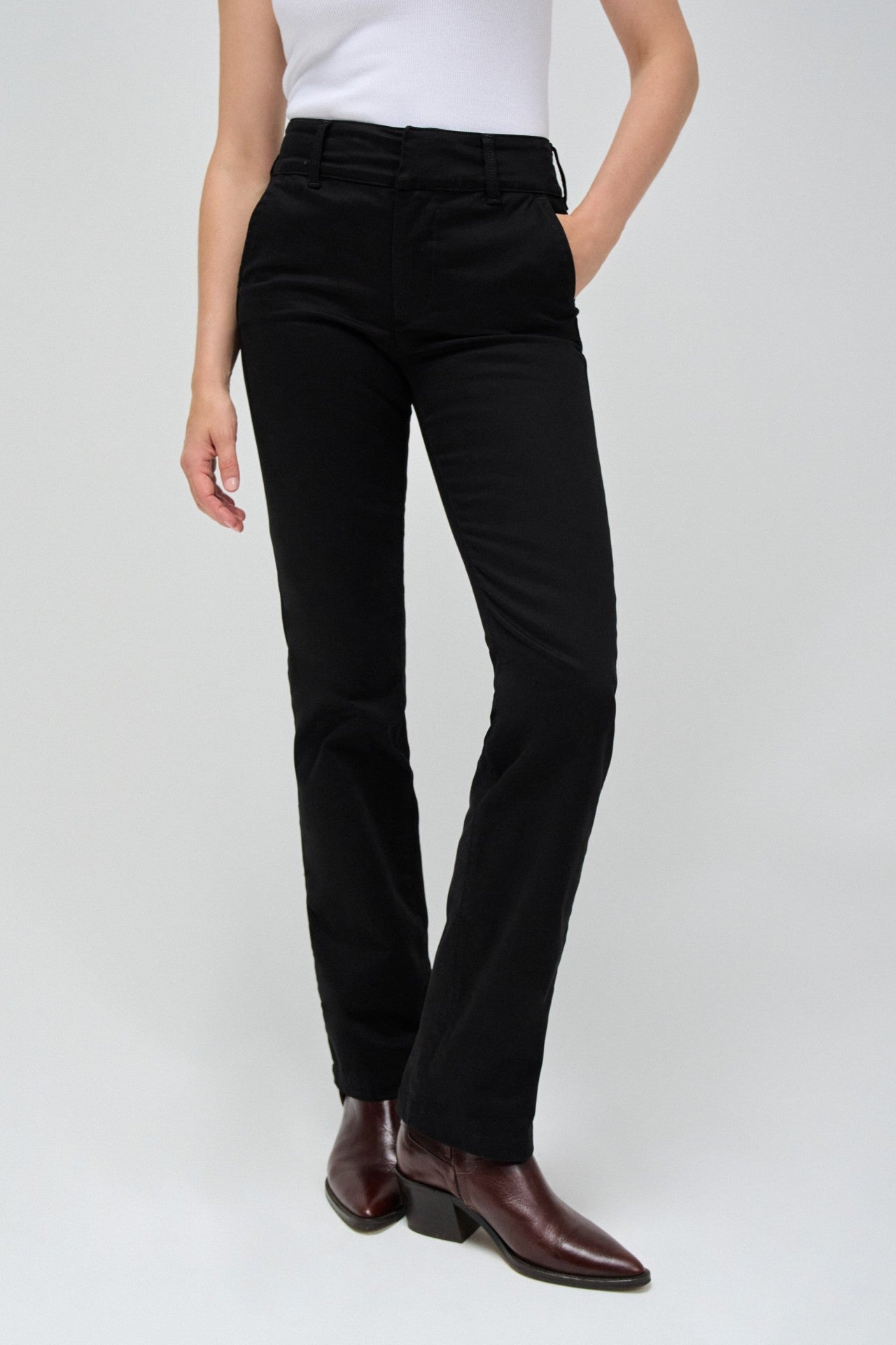 Secret Chino Straight in Black Pants Salsa Jeans