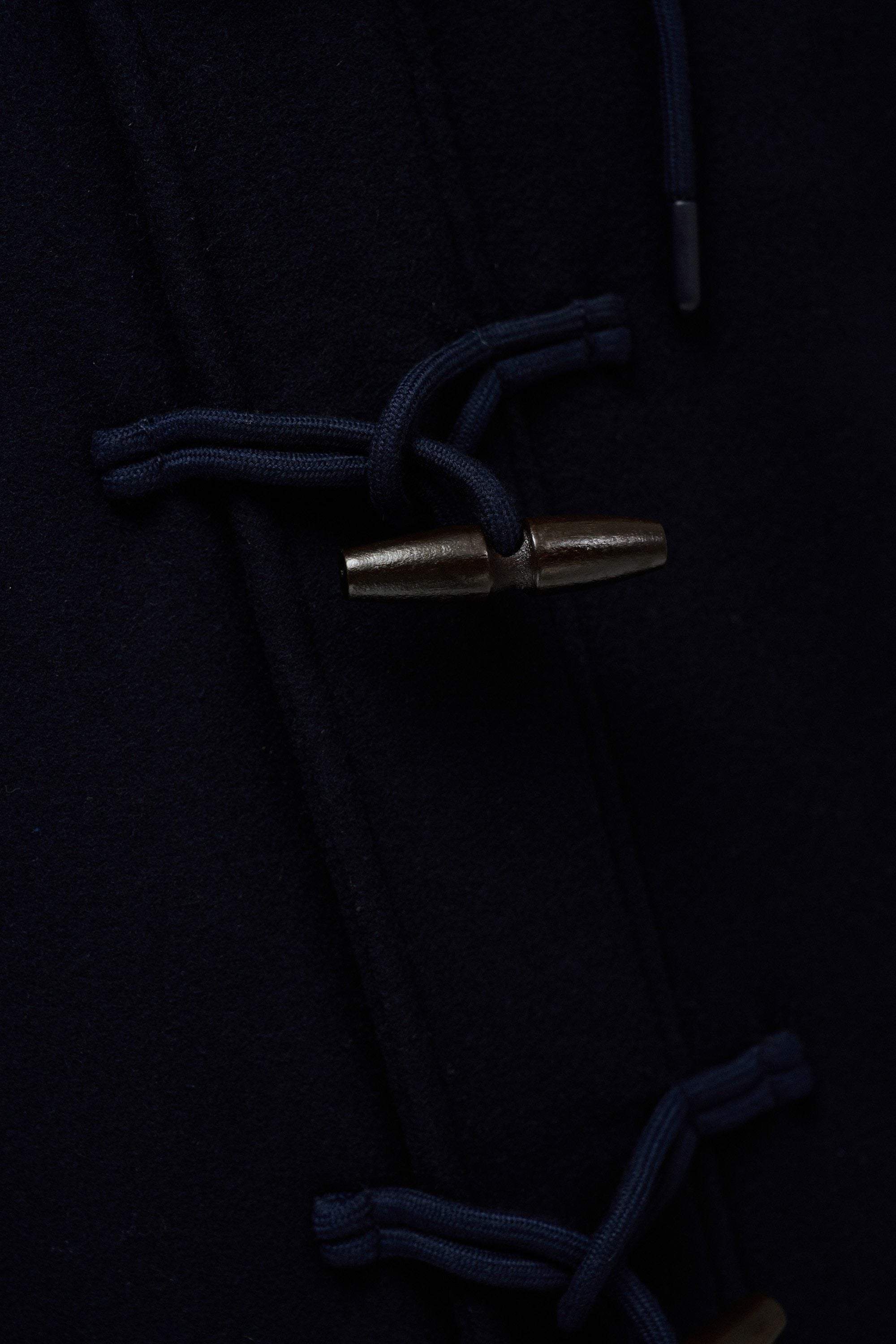 Wool Duffle Coat in Dark Blue Jackets Salsa Jeans