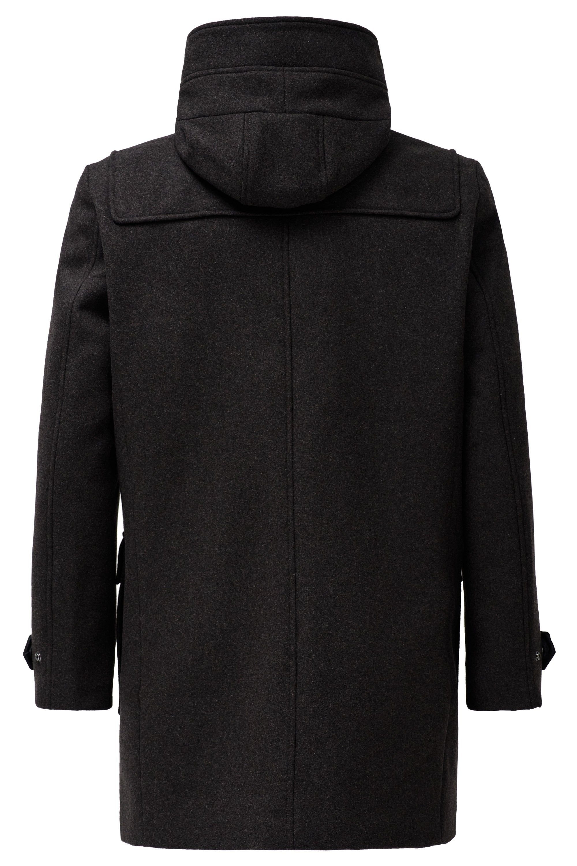 Wool Duffle Coat in Dark Brown Jackets Salsa Jeans