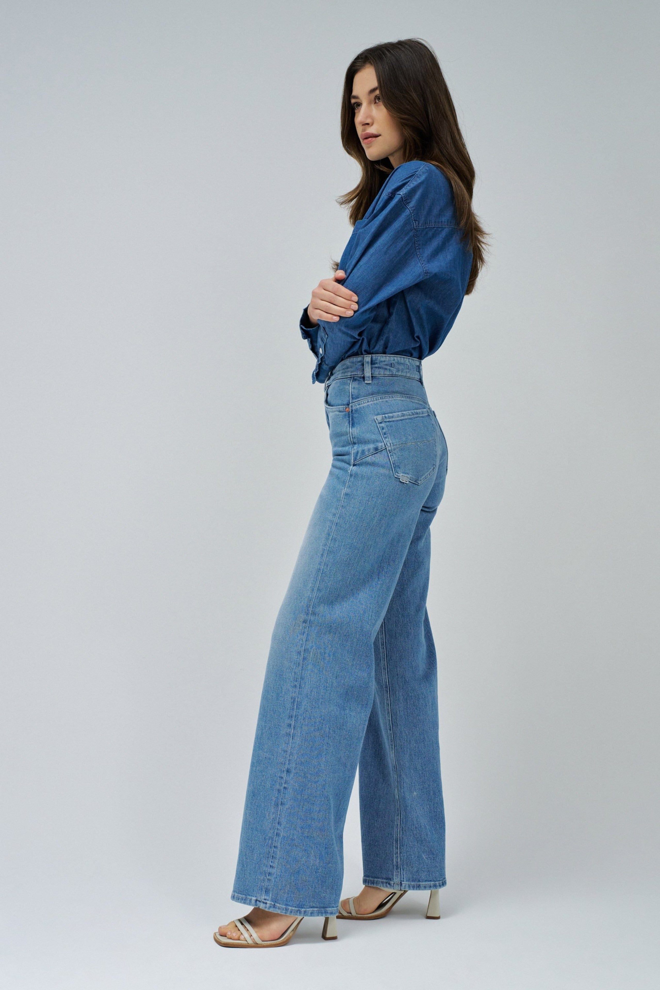 Faith Wide in Light Wash Jeans Salsa Jeans