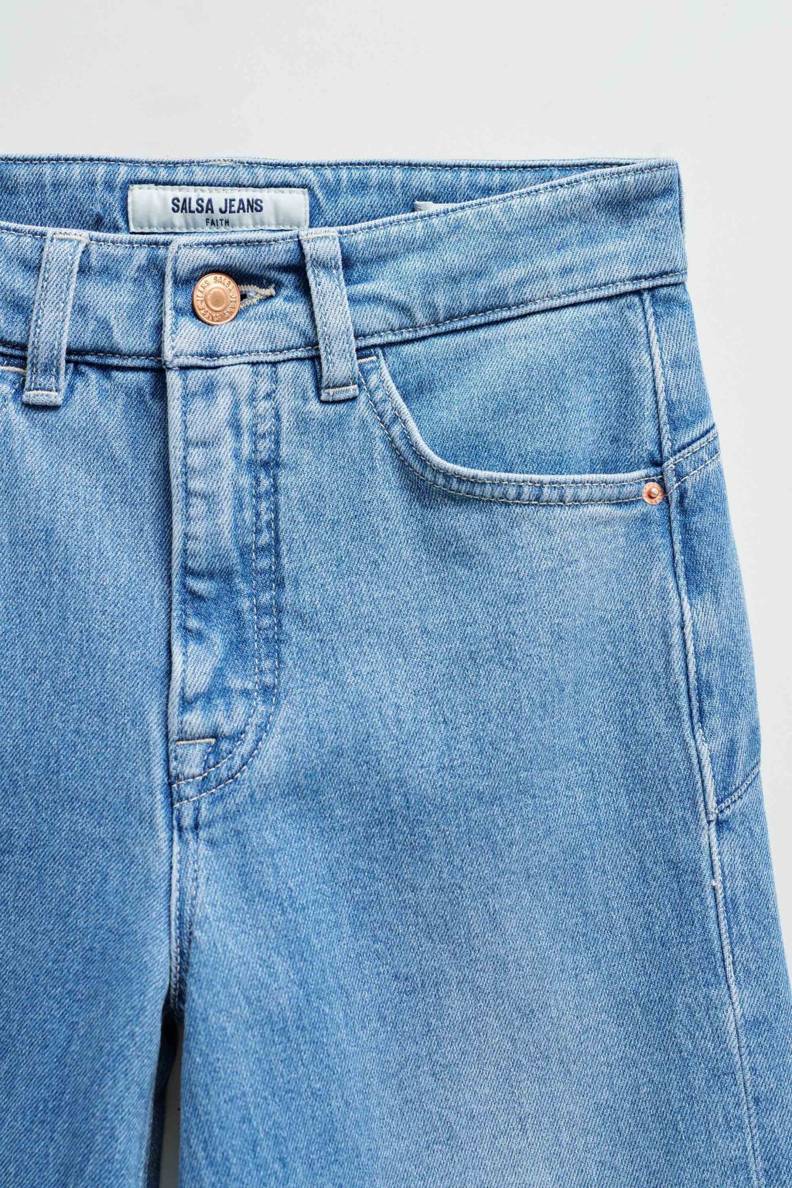 Faith Wide in Light Wash Jeans Salsa Jeans