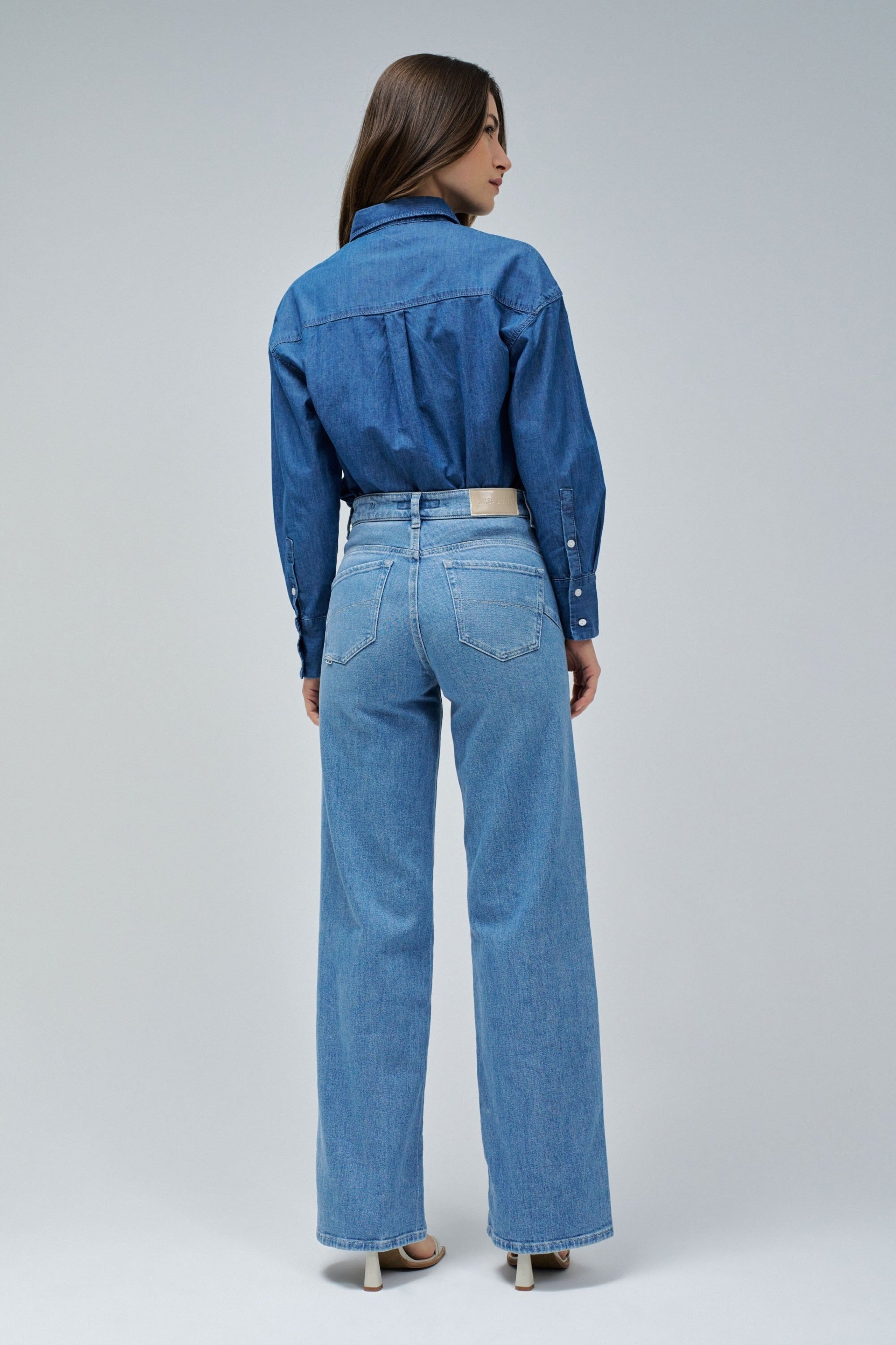 Faith Wide in Light Wash Jeans Salsa Jeans