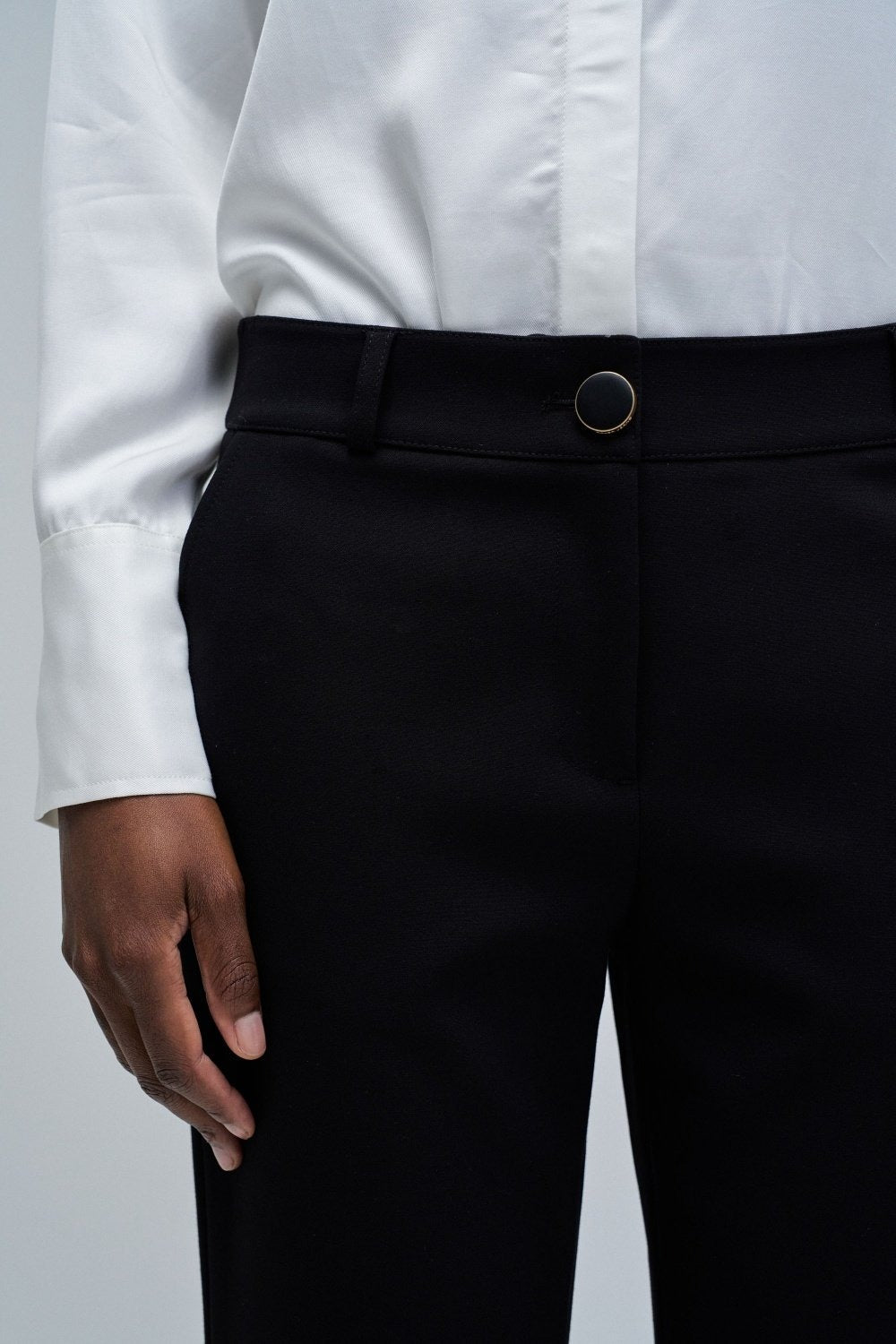 Basic High Waist Chino in Black Pants Salsa Jeans