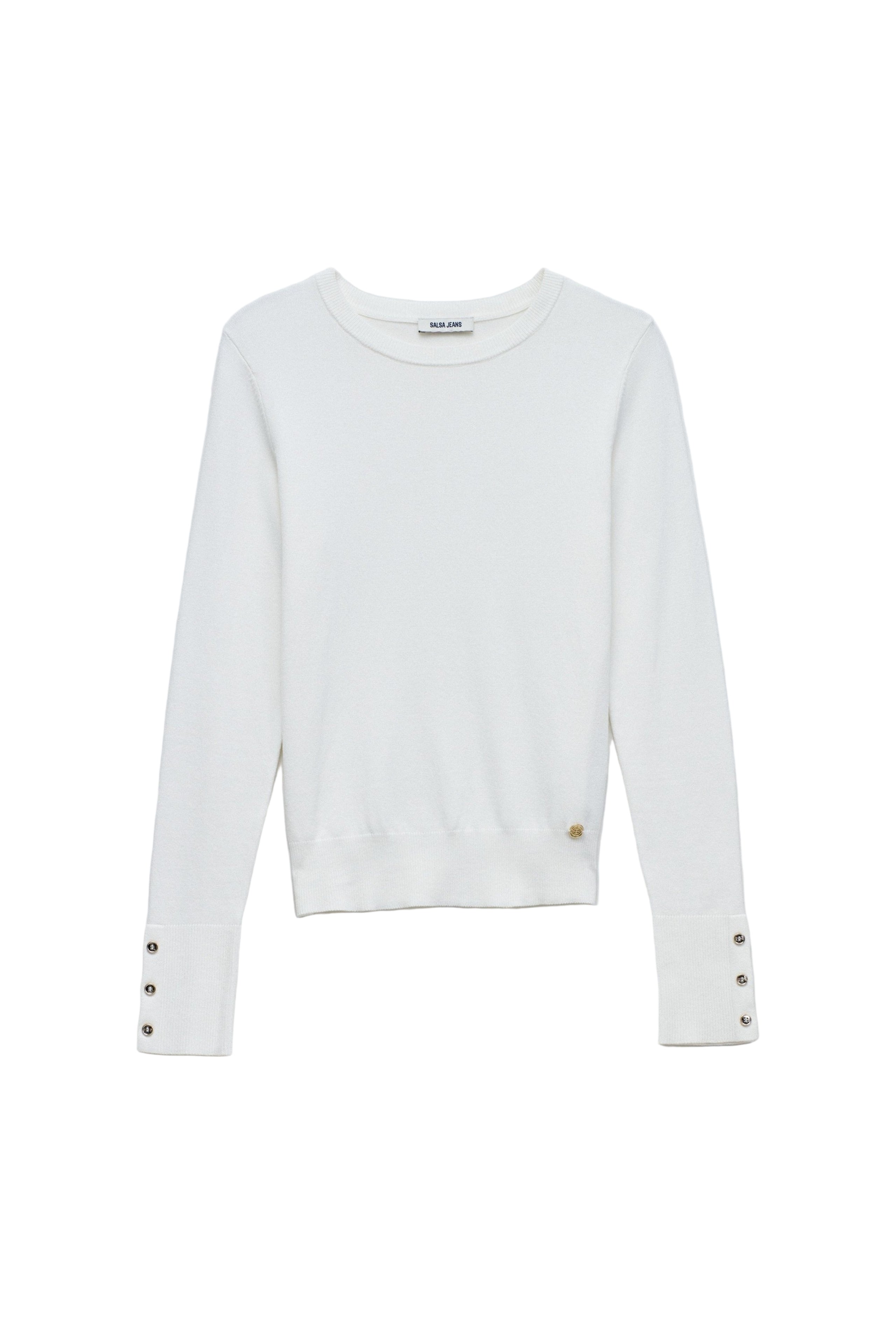 Basic Long Sleeve in Light Pearl Sweater Salsa Jeans