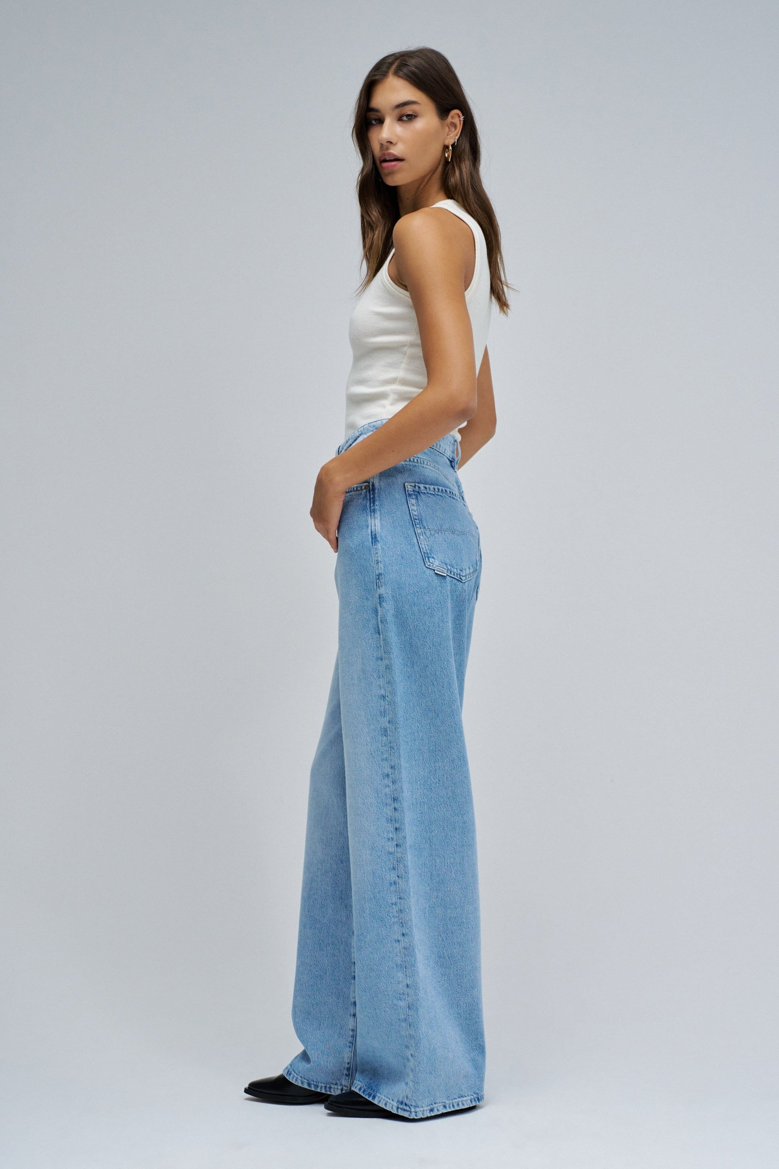 Wide-leg jeans in light wash Jeans Salsa Jeans