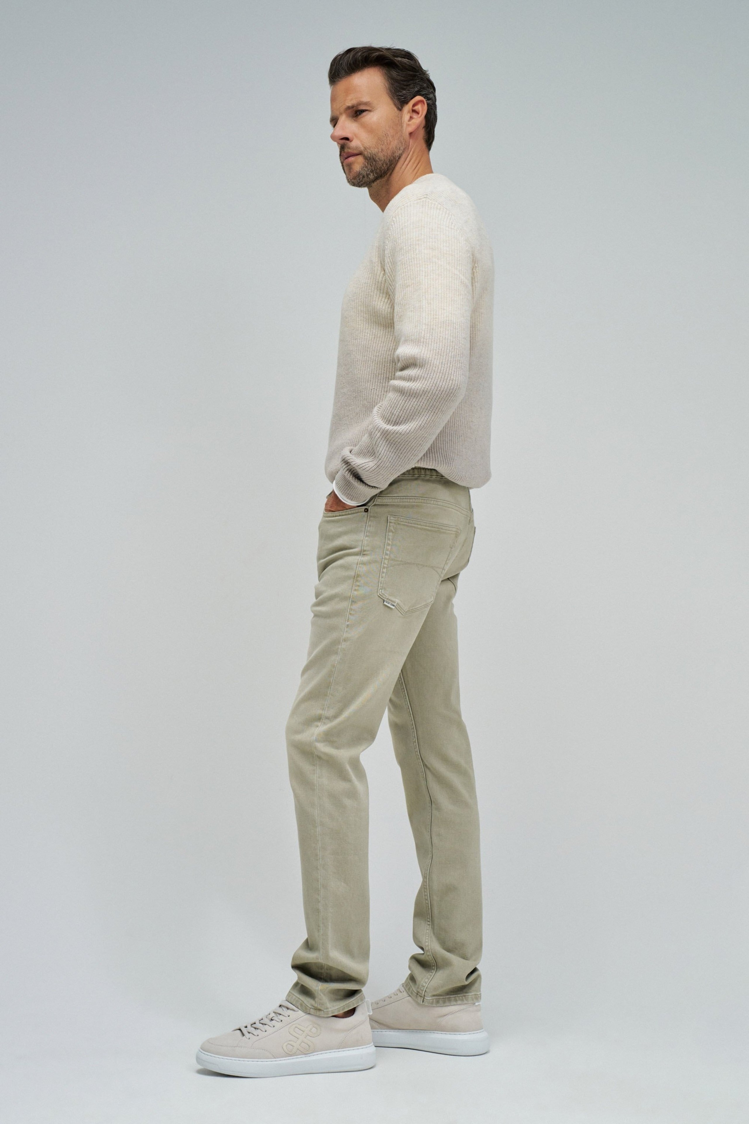 Jogger Pants S-Activ Washed in Light Green