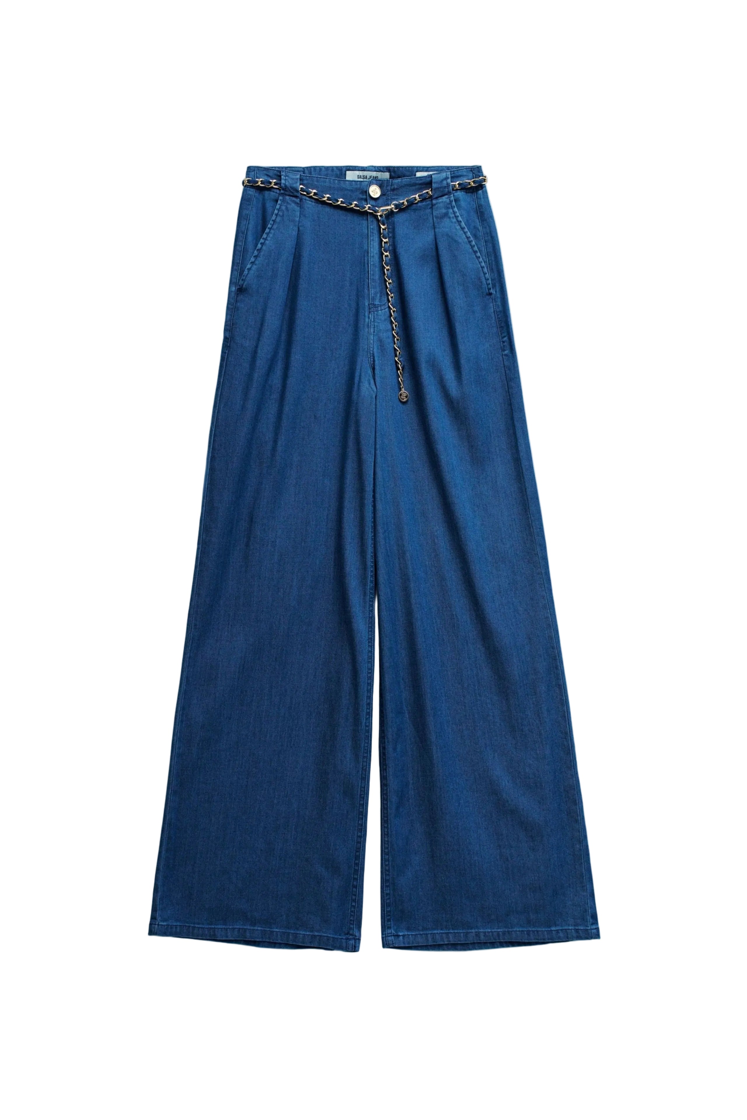 Chino chain belt in dark wash