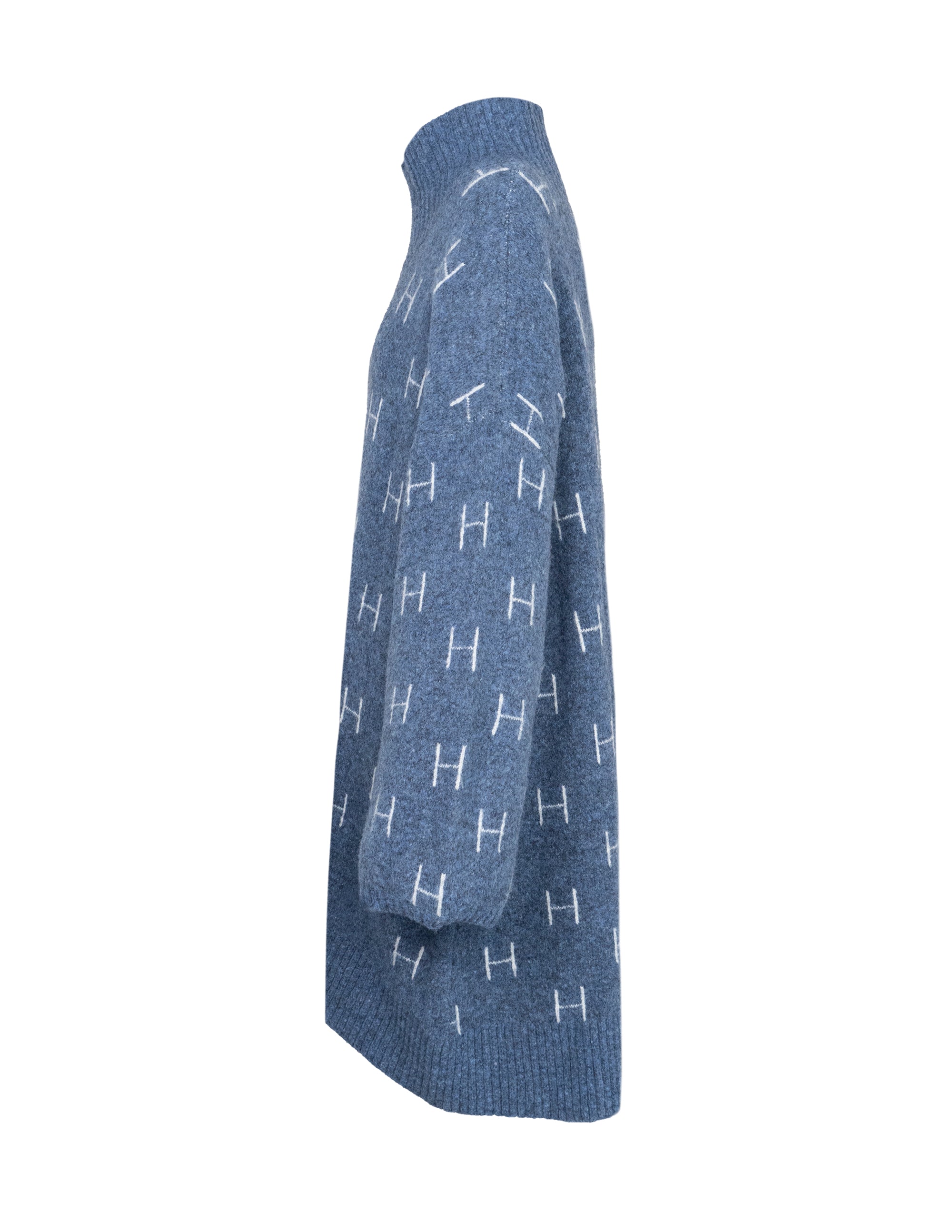 FAM Sweater Long in Blue Sweater Hést