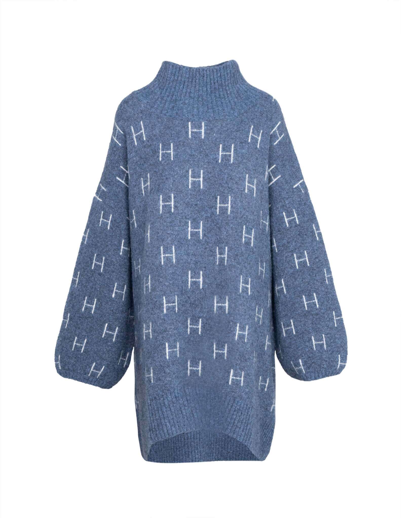 FAM Sweater Long in Blue Sweater Hést