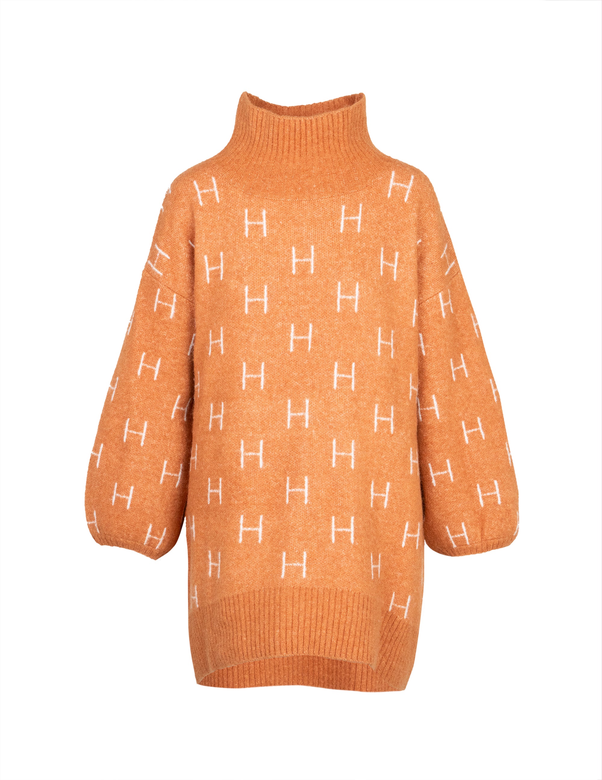 FAM Sweater Long in Leather brown Sweater Hést