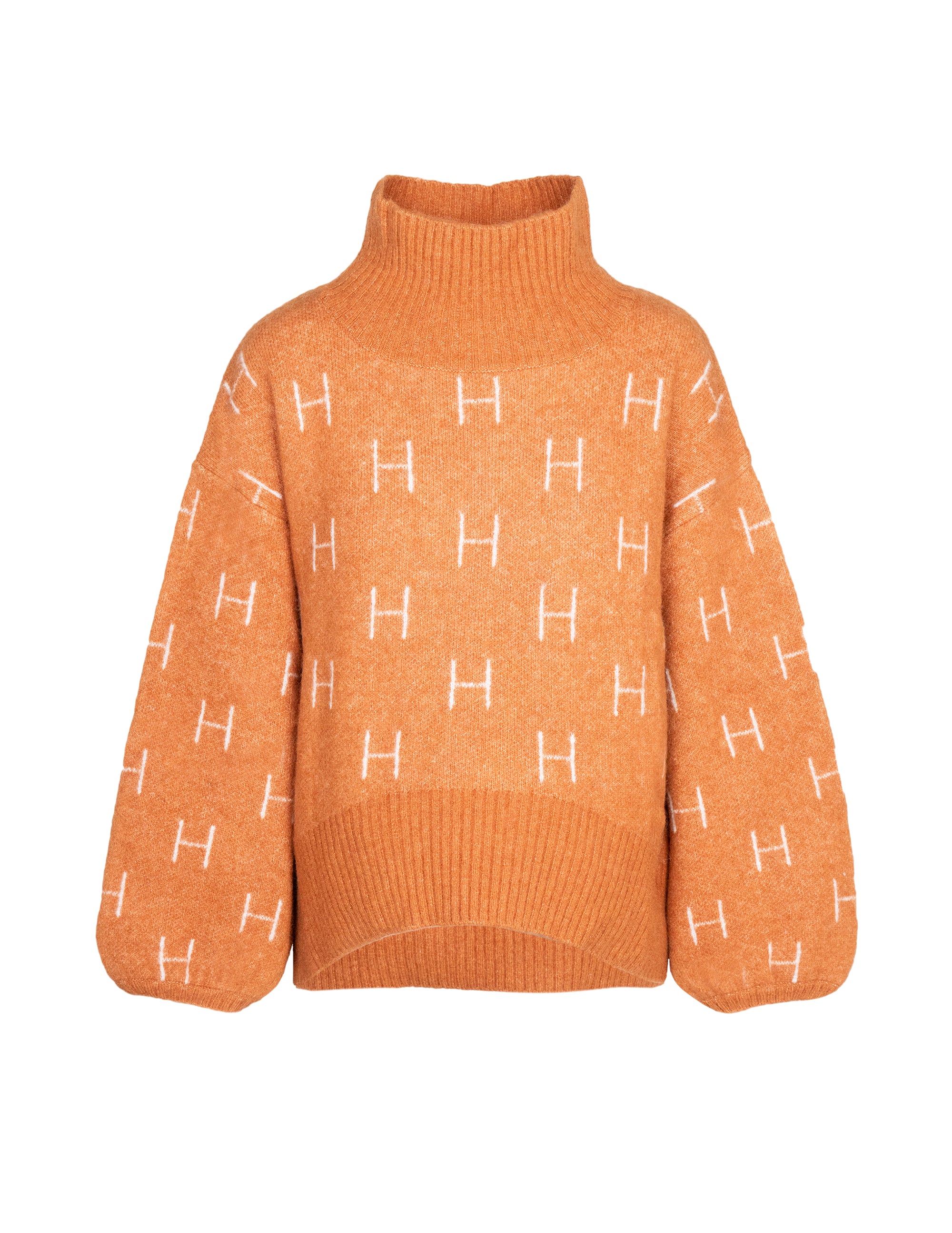 FAM Sweater Short in Leather brown Sweater Hést