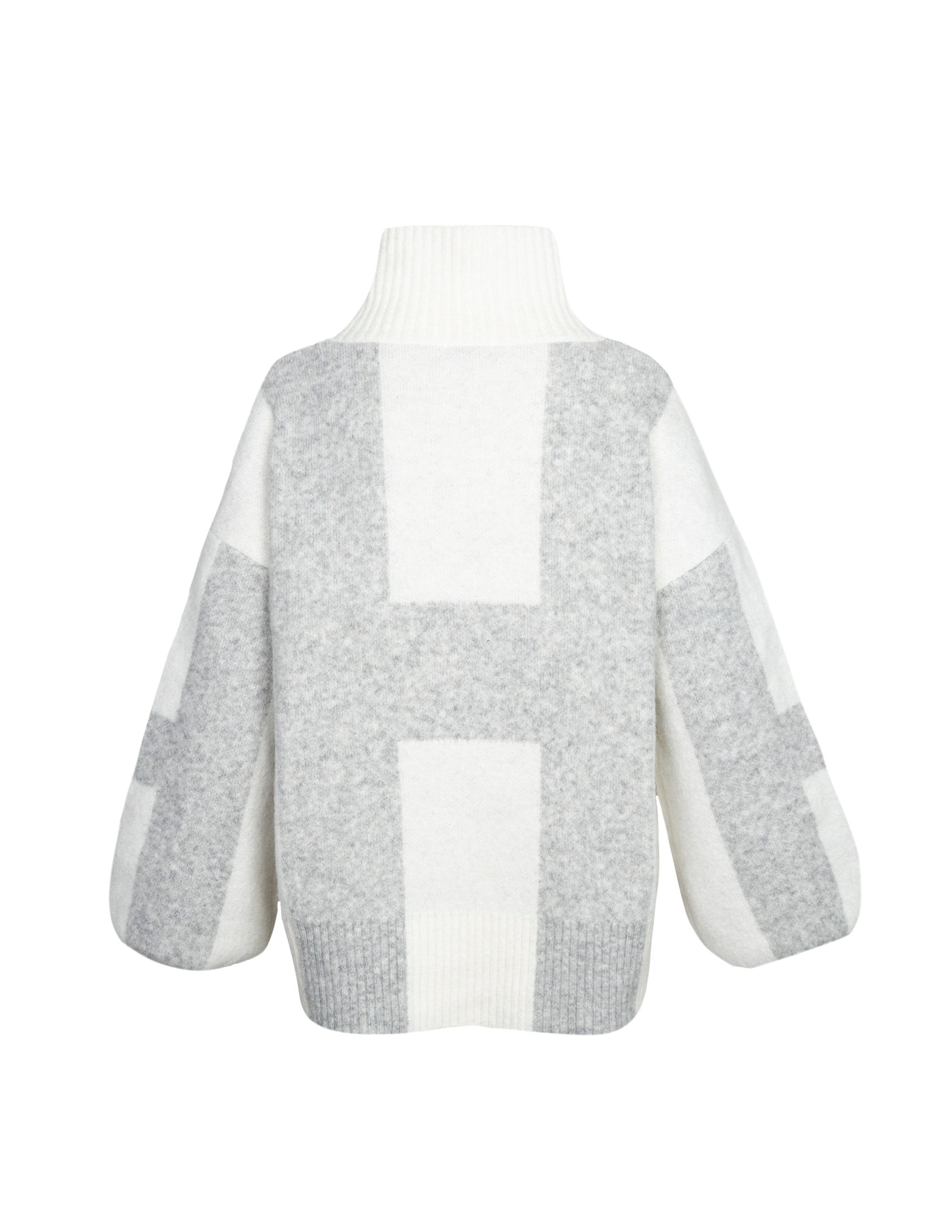 ISA Sweater in Offwhite/grey Sweater Hést