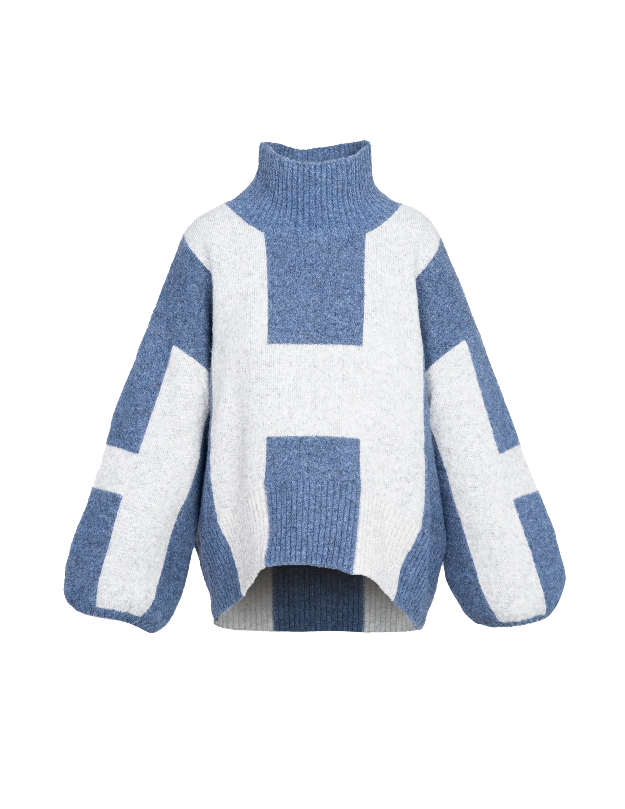 ISA Sweater in Blue/grey melange Sweater Hést