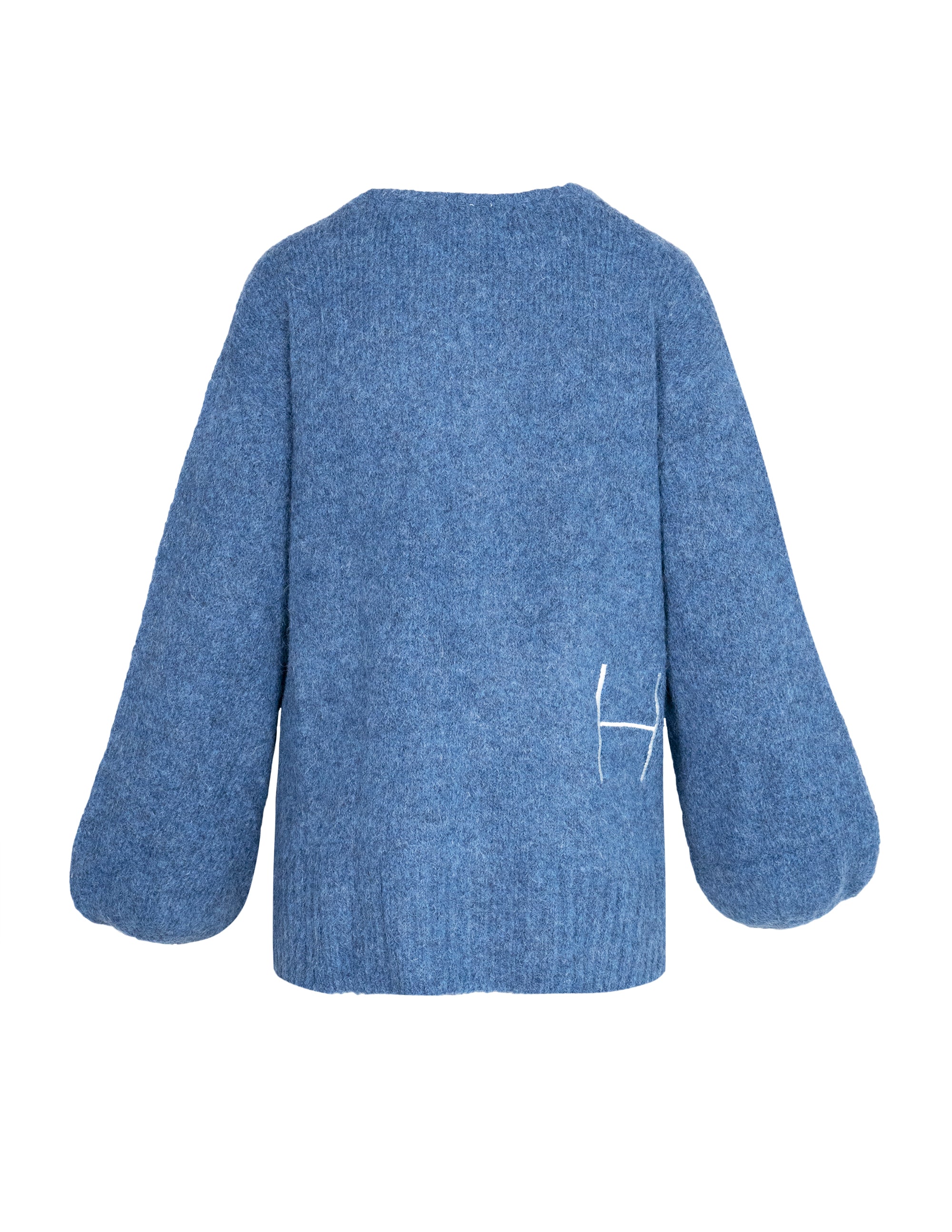 SOFIE V-neck Sweater in Blue Sweater Hést