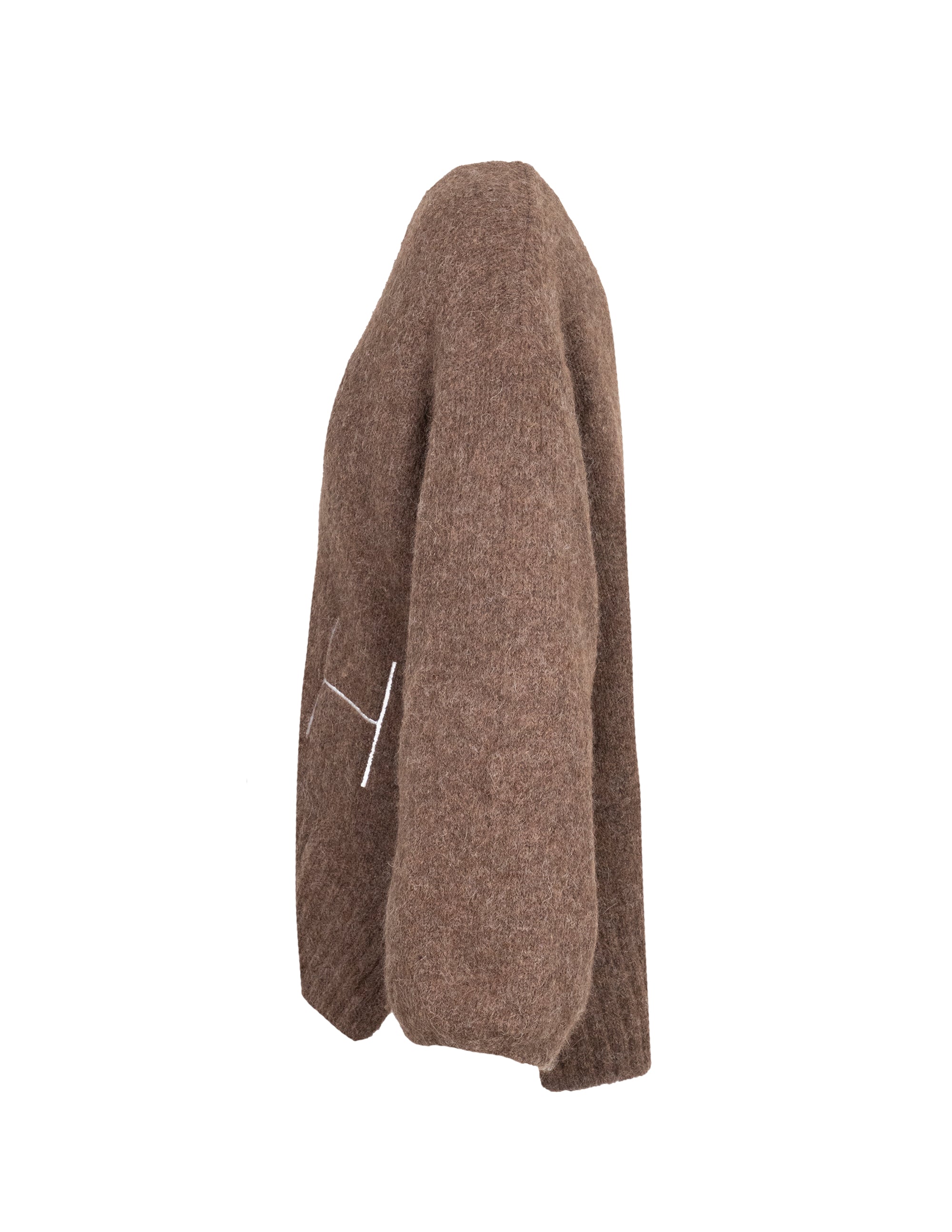 SOFIE V-neck Sweater in Brown Sweater Hést