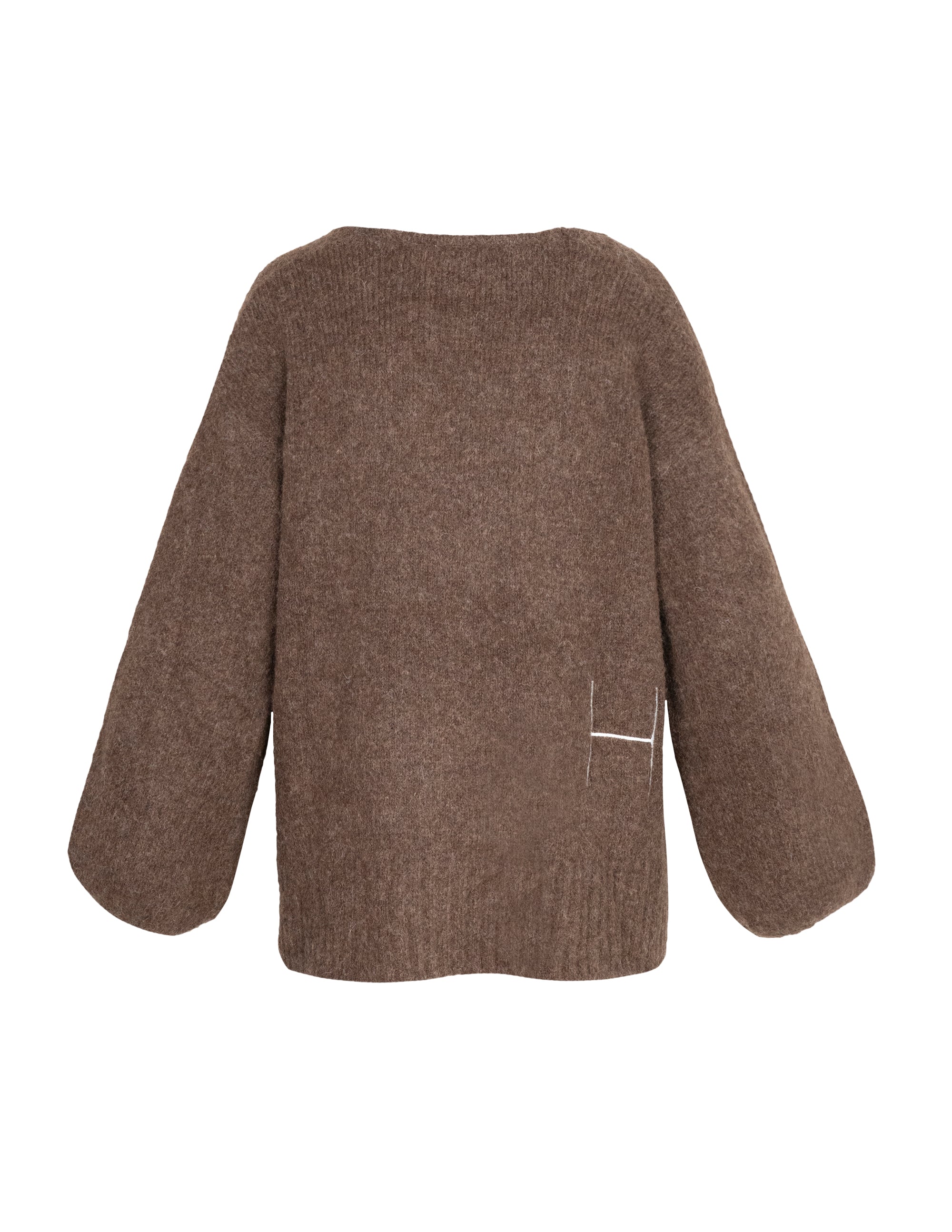 SOFIE V-neck Sweater in Brown Sweater Hést