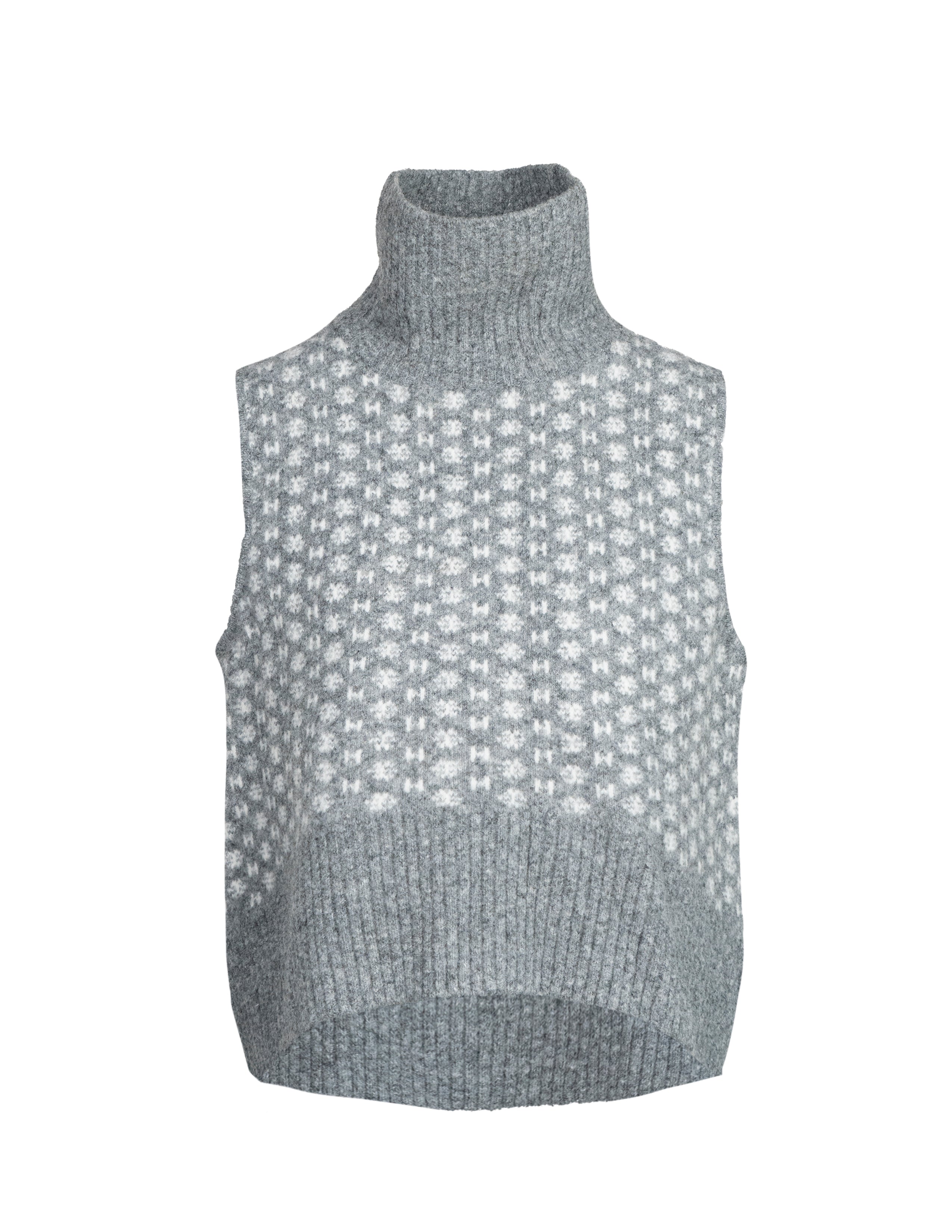 LOGO Vest in Dark grey melange Pullover Hést