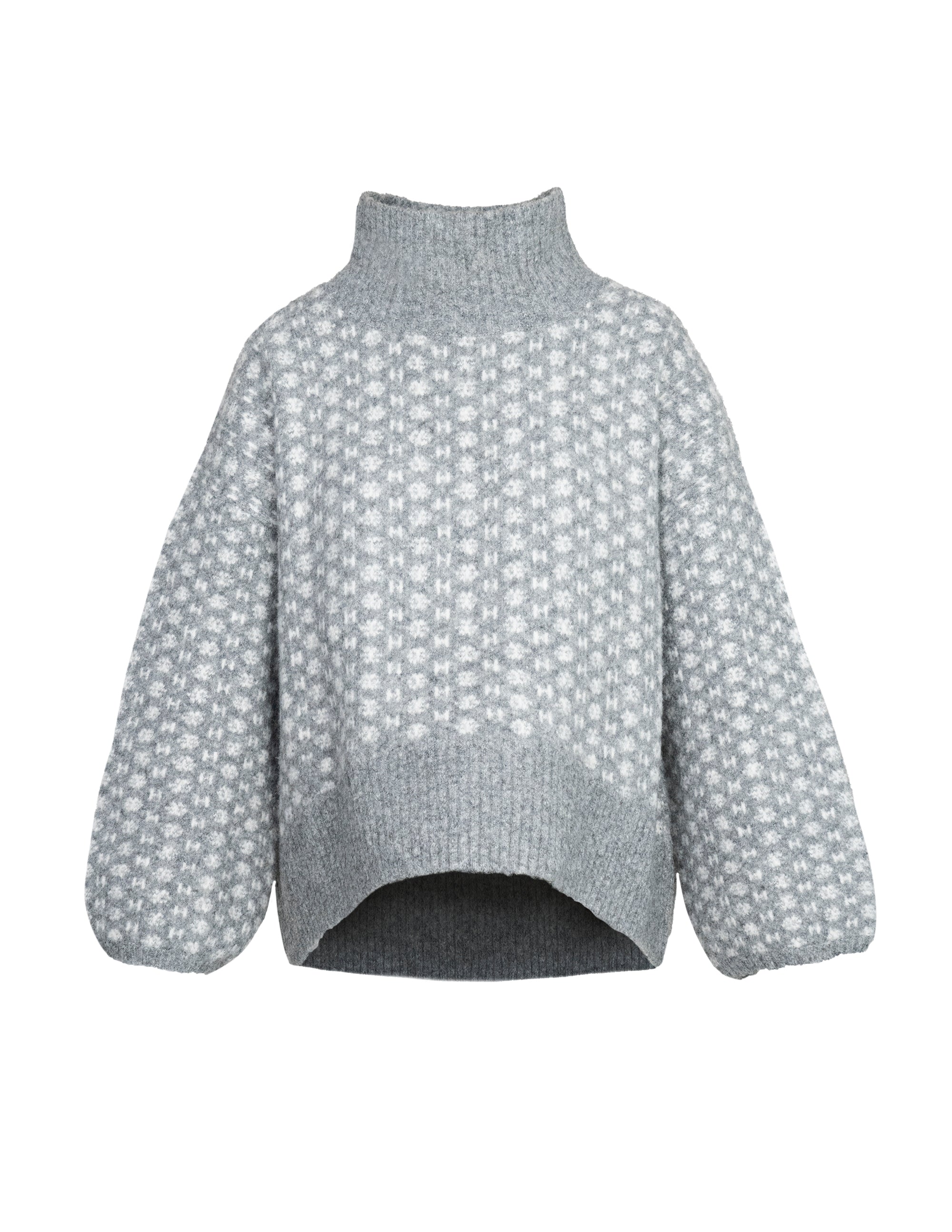 LOGO Sweater in Dark grey melange/light grey Sweater Hést