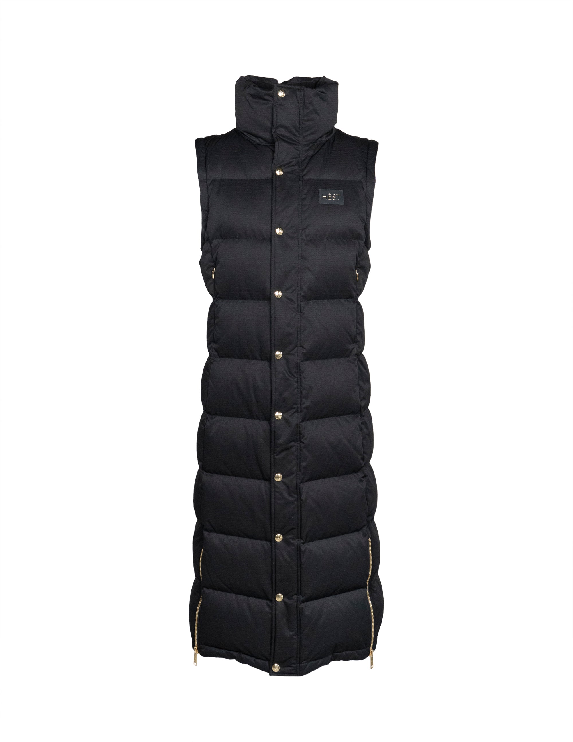 EDDA 2in1 Down Coat/ Vest in Black Jackets Hést