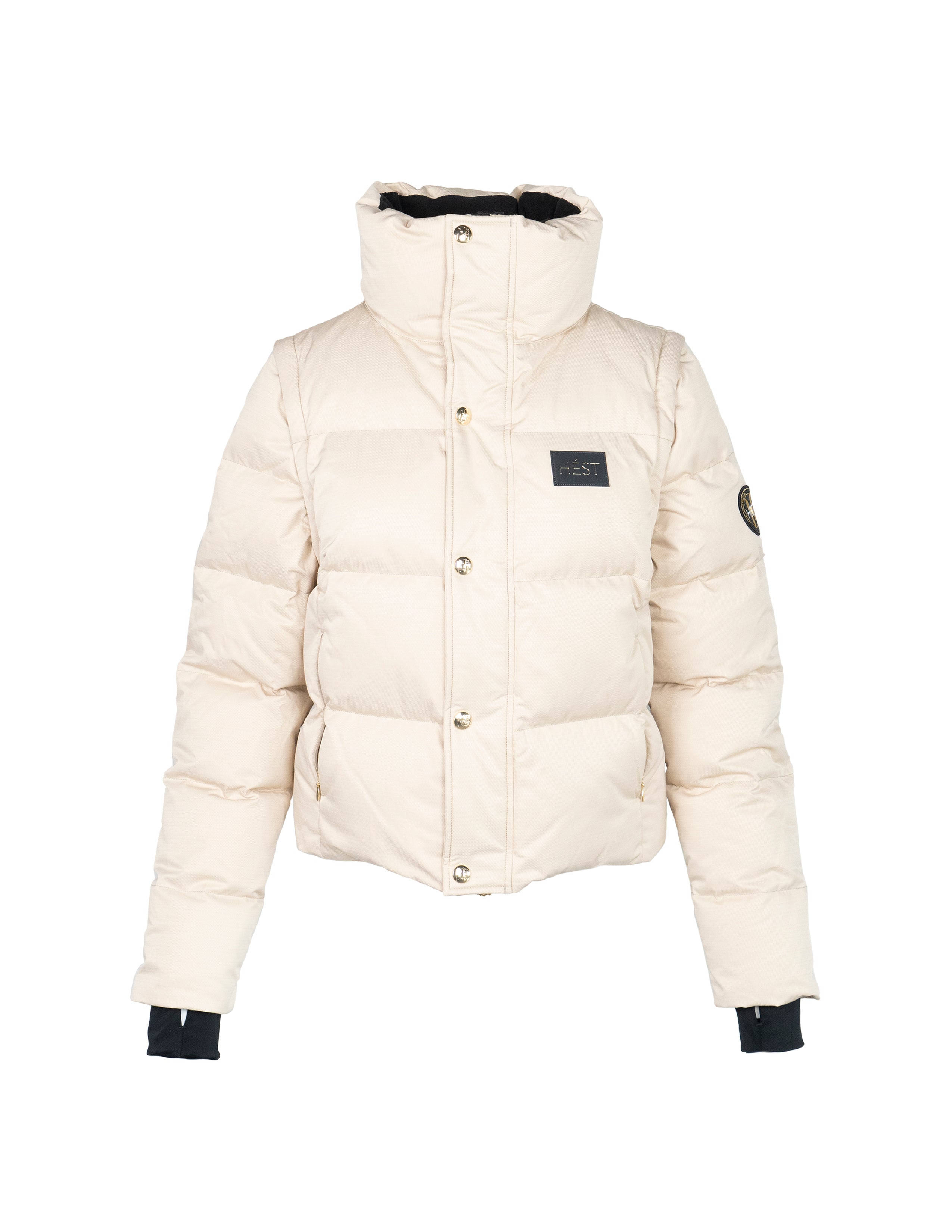 EDDA 2in1 Down Jacket/ Vest in Beige Jackets Hést