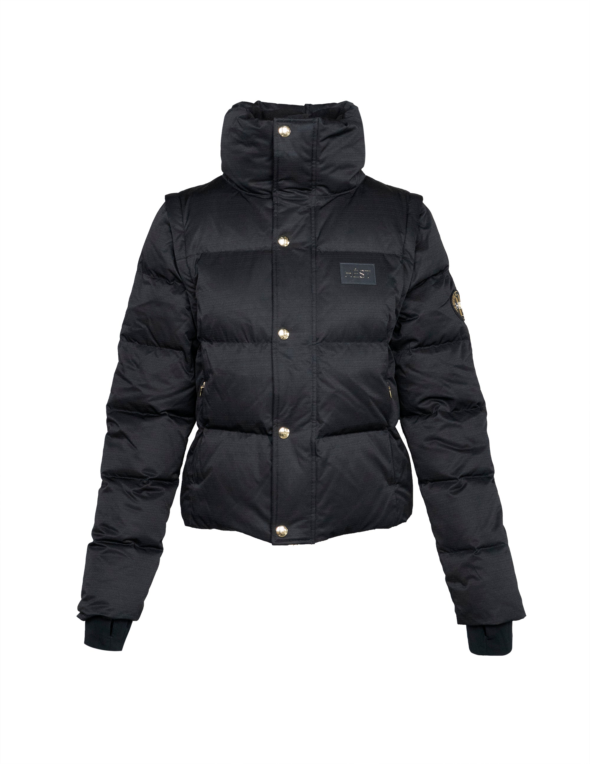 EDDA 2in1 Down Jacket/ Vest in Black Jackets Hést