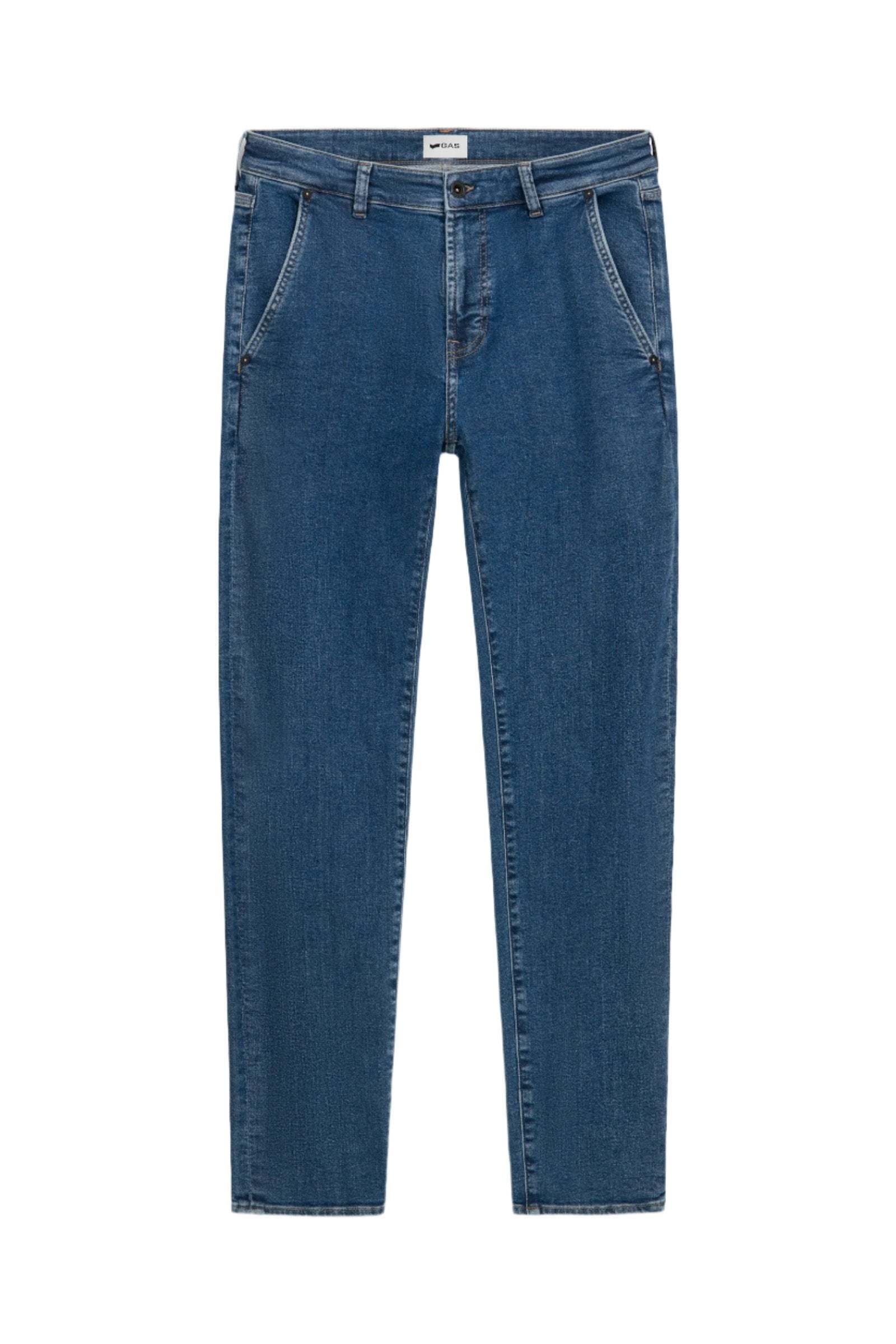 Albert S.Chino in Mid Stone Jeans GAS