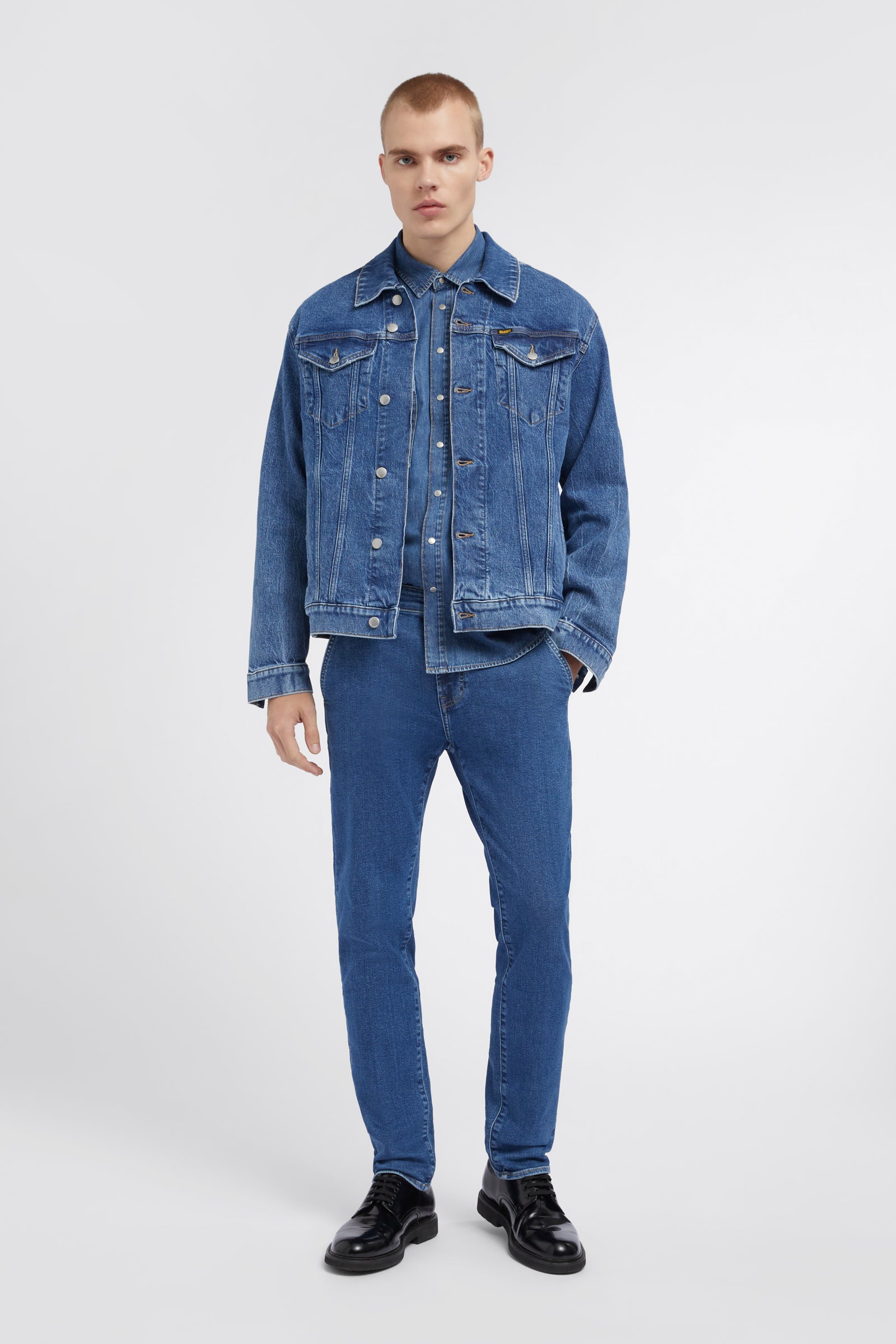 Albert S.Chino in Mid Stone Jeans GAS