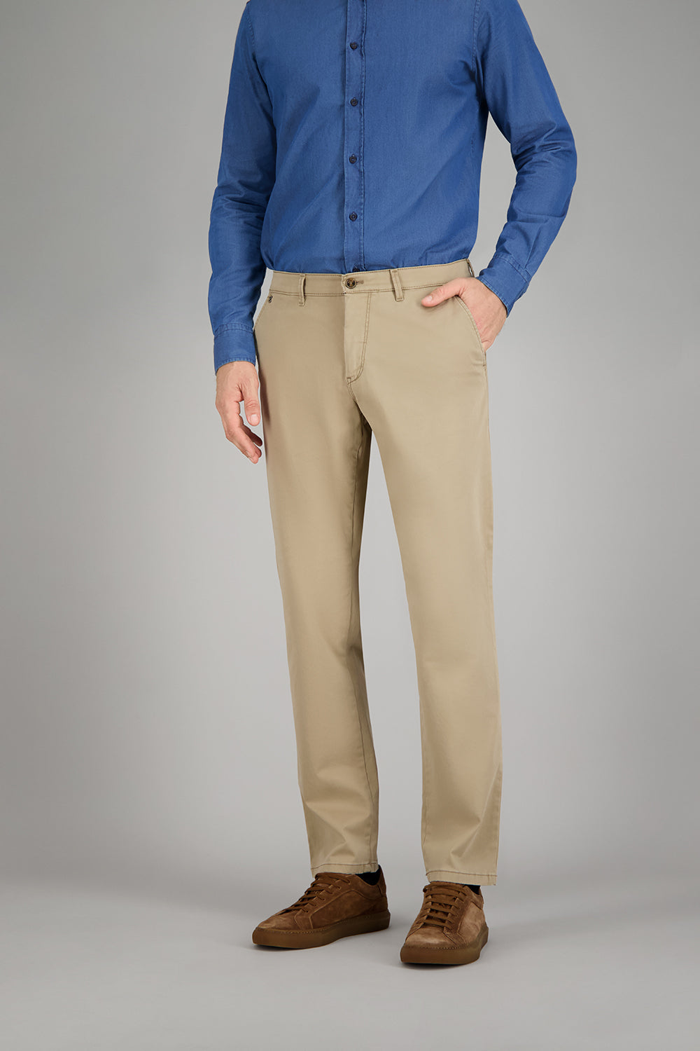 BENITO Chino in camel tone pants Gardeur