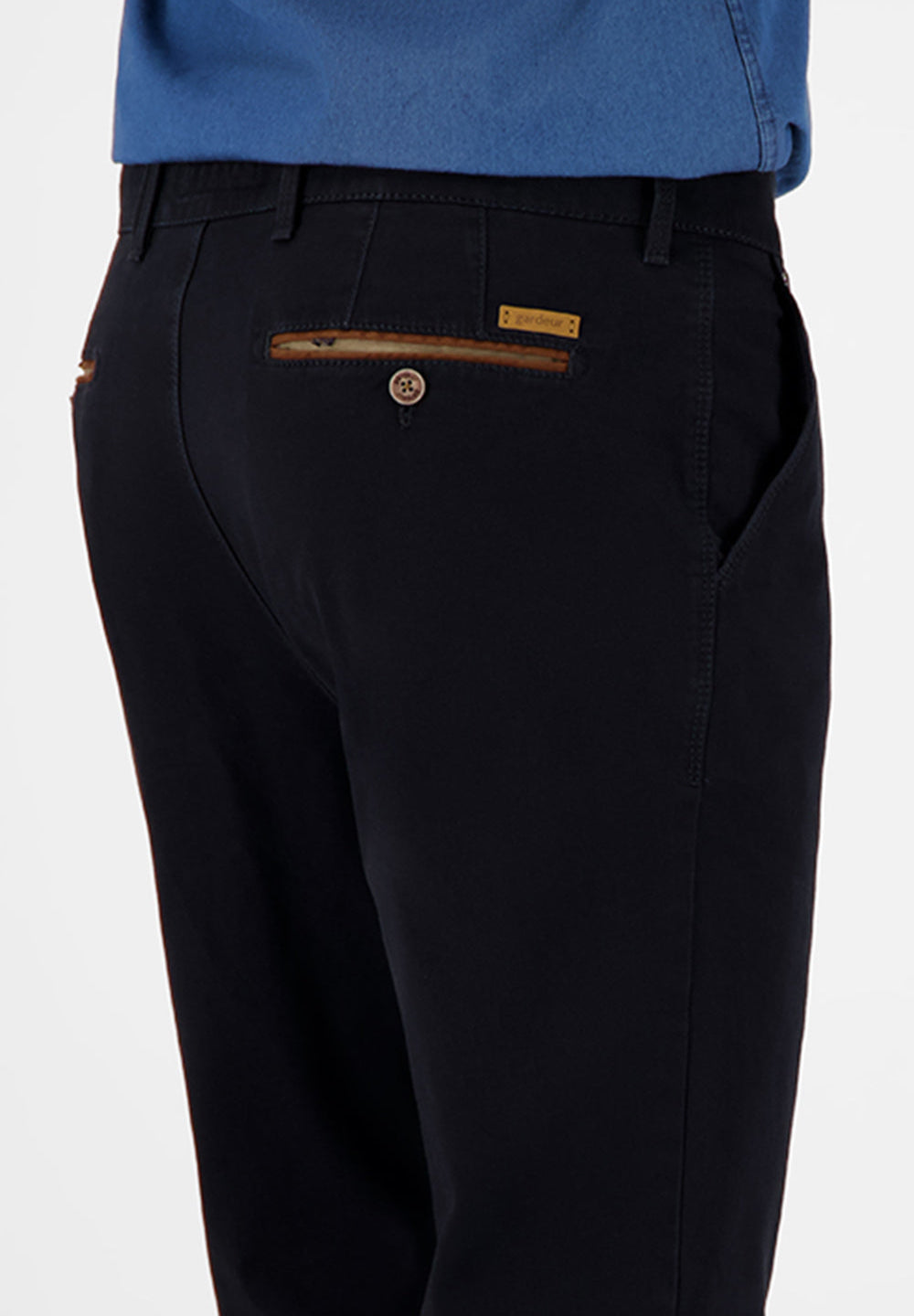 BENNY-3 Chino pants in dark navy Pants Gardeur